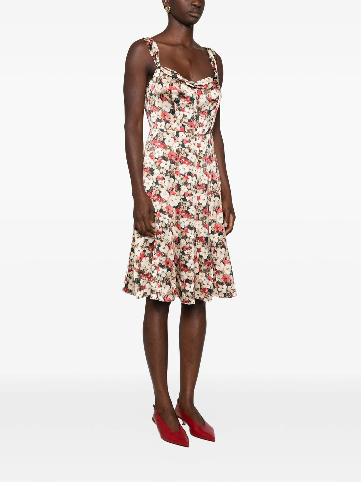 Donielle floral-print midi dress