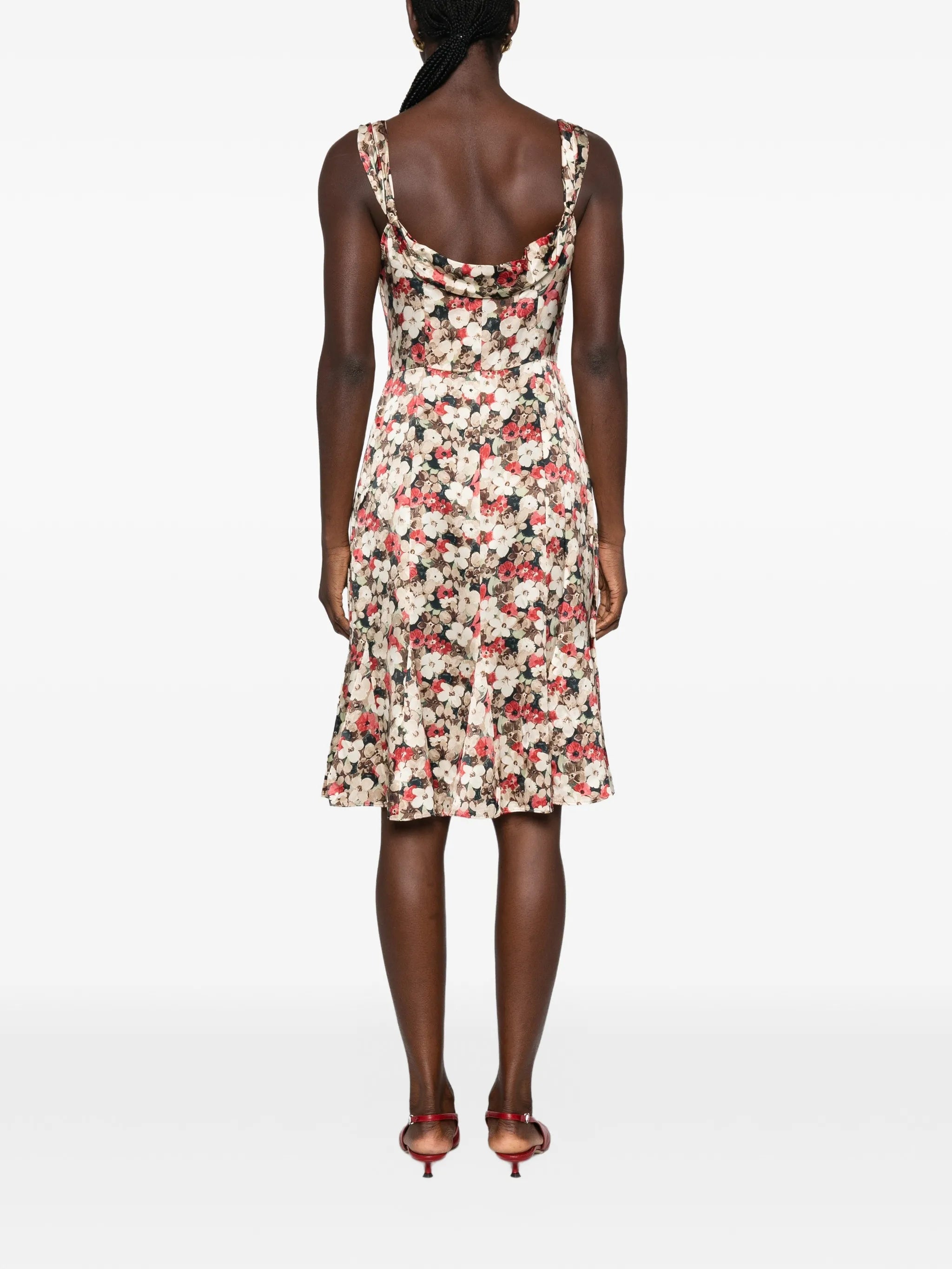 Donielle floral-print midi dress