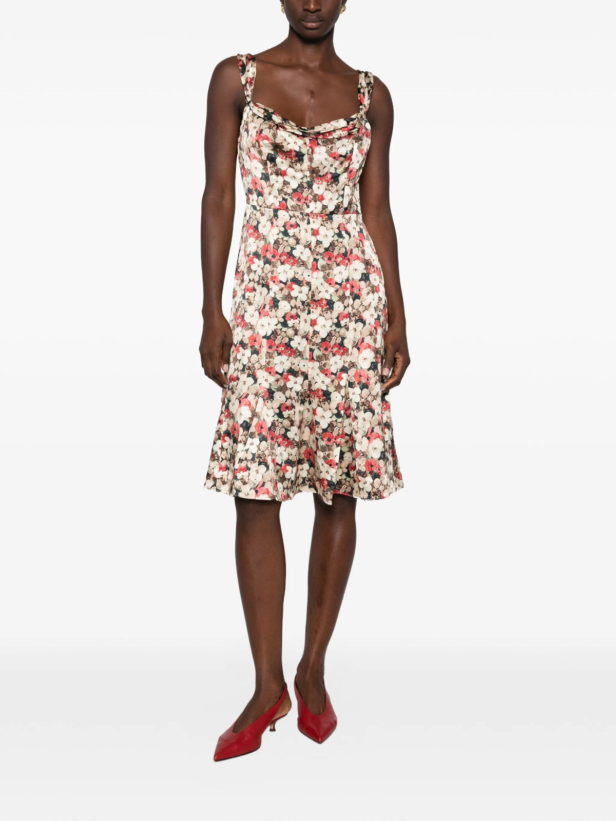 Donielle floral-print midi dress