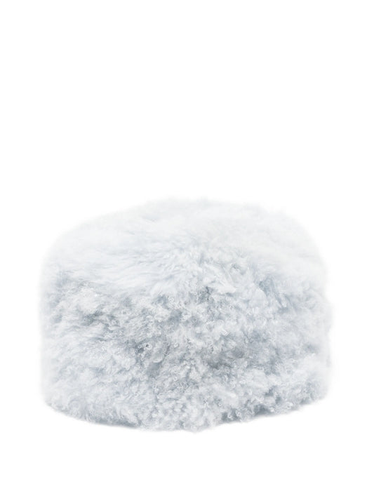 Honey shearling hat