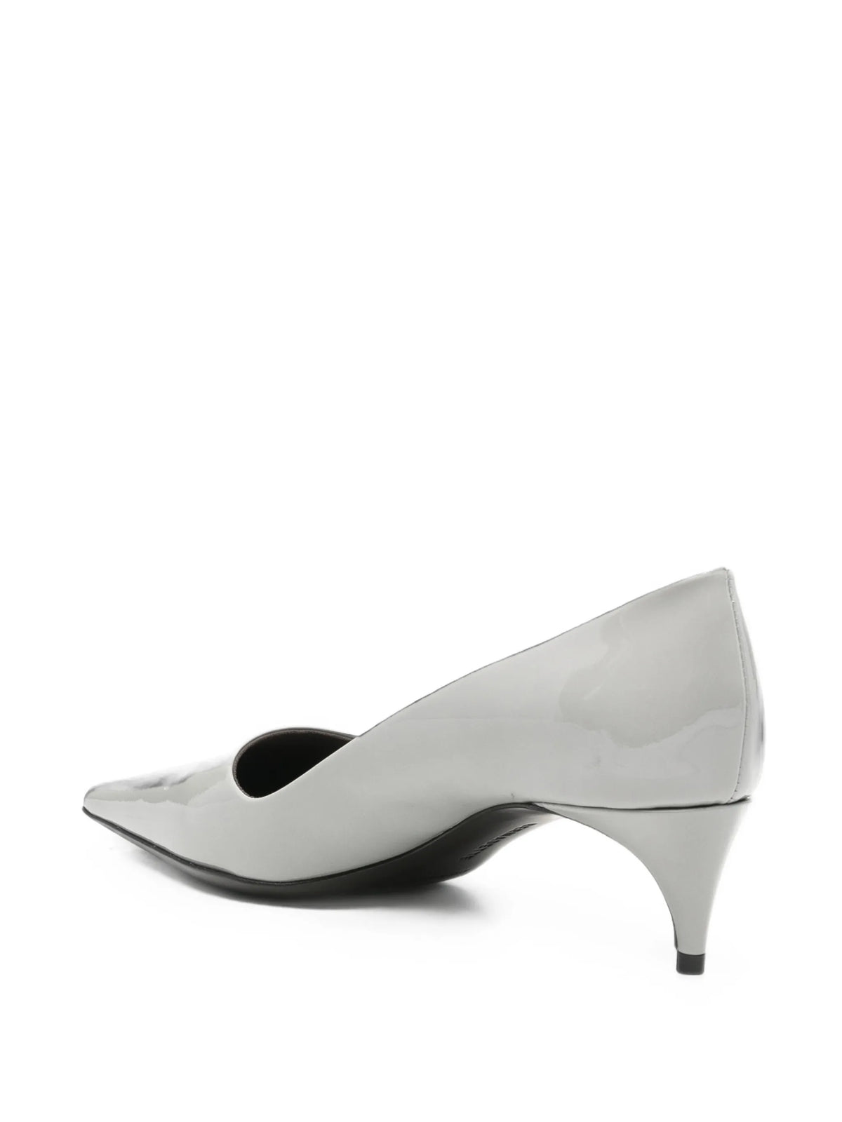 patent-leather point-toe heeled pumps