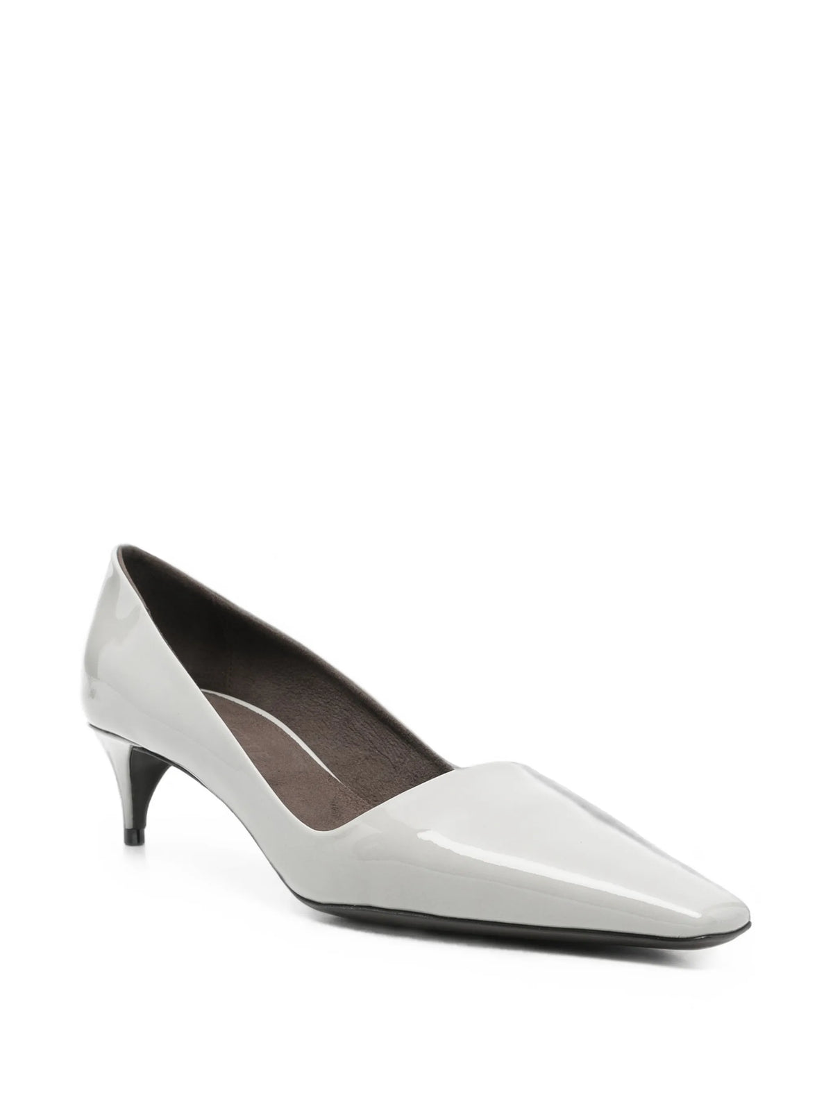 patent-leather point-toe heeled pumps