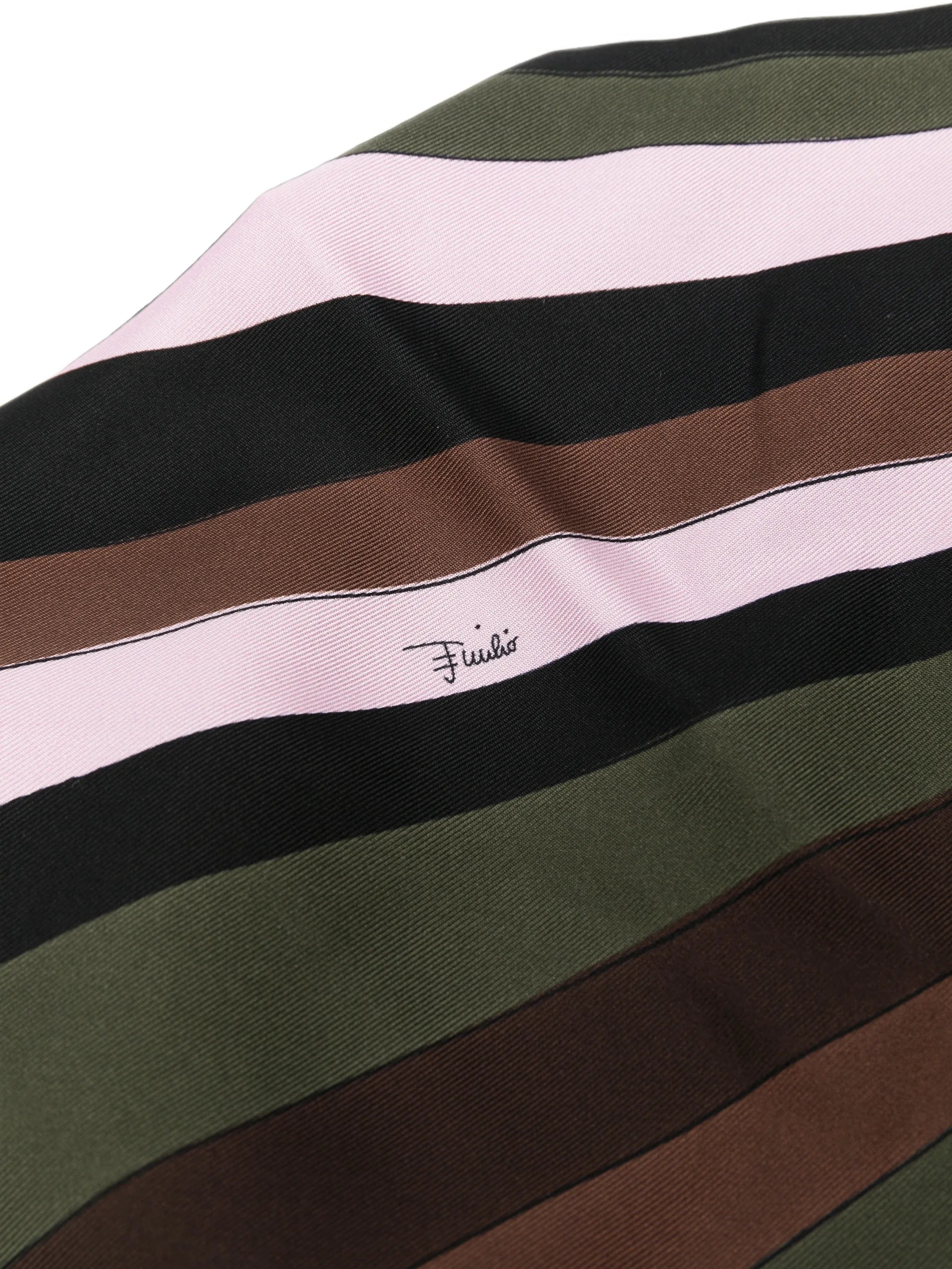 printed silk-twill bandana