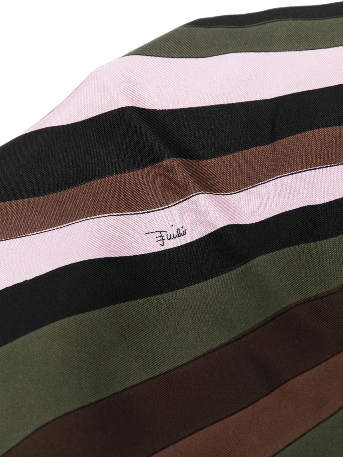 printed silk-twill bandana