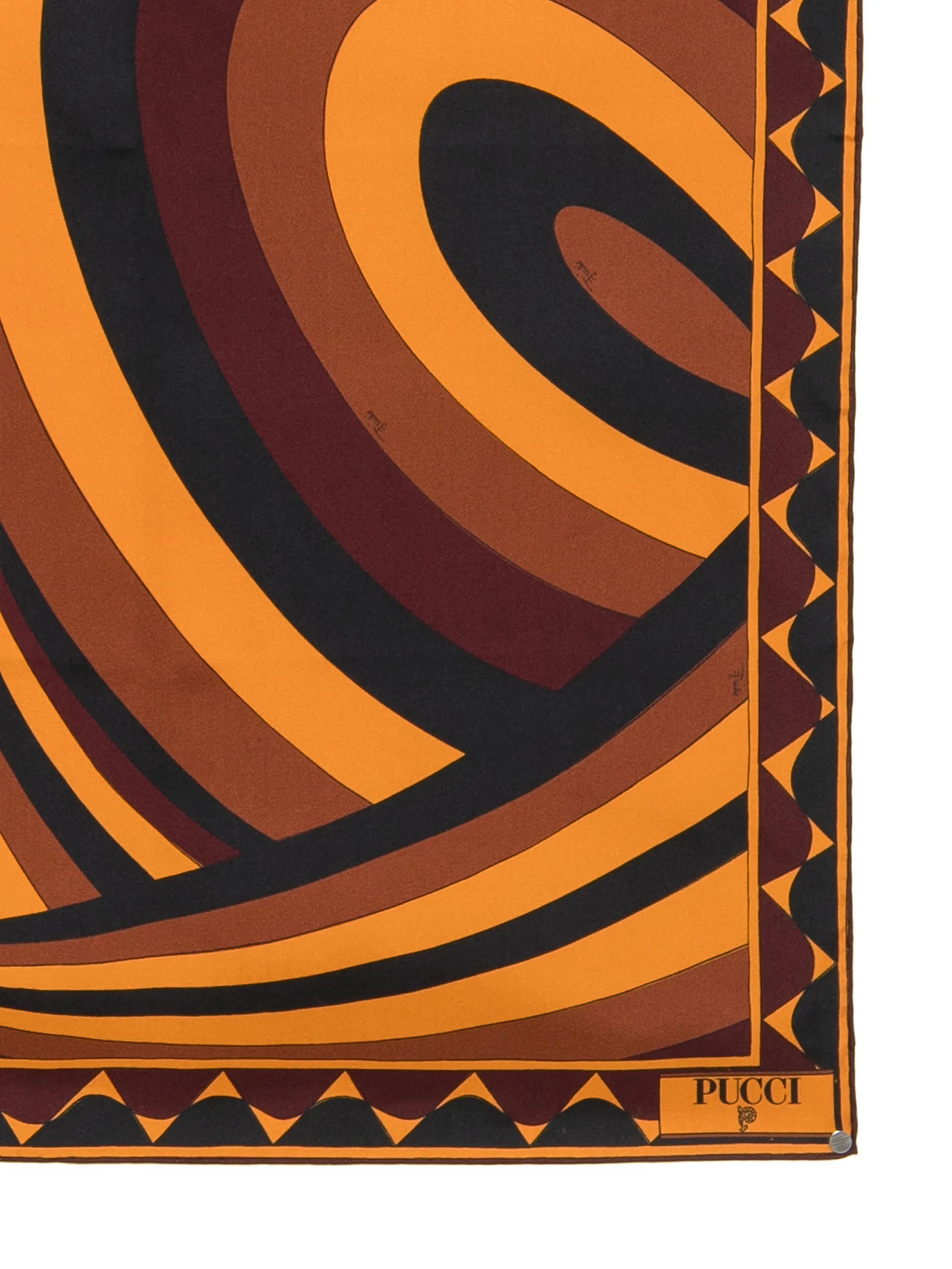 geometric-print scarf