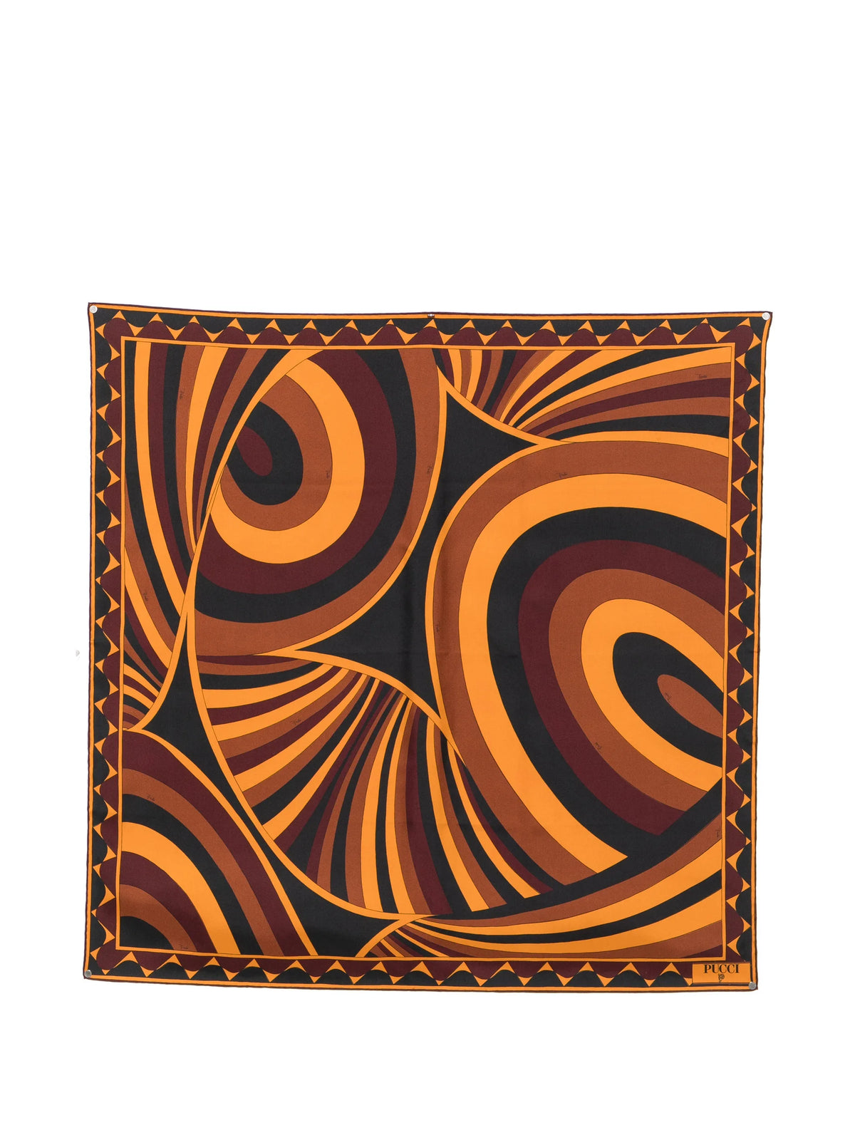 geometric-print scarf