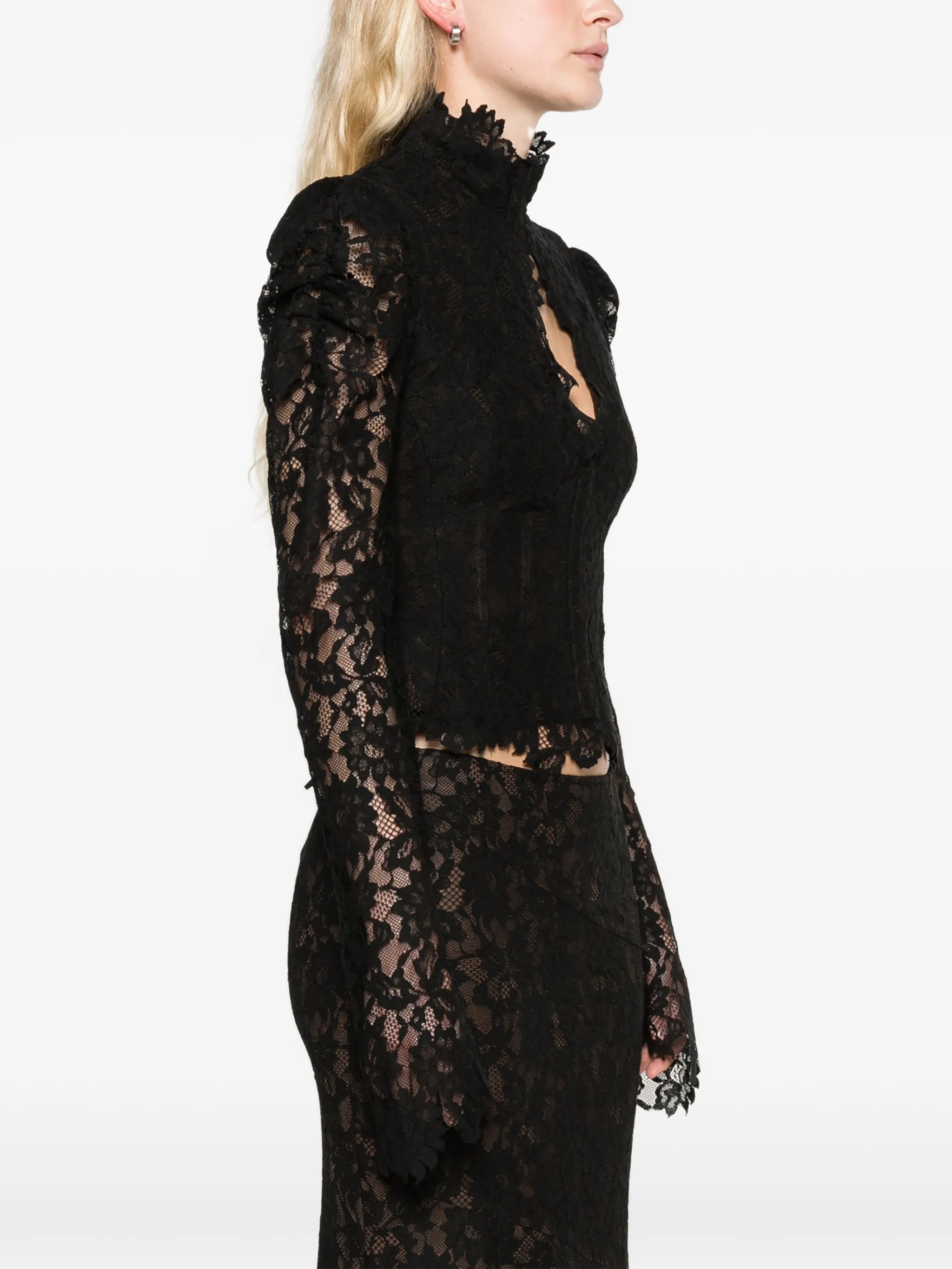 Vitalis top in black lace