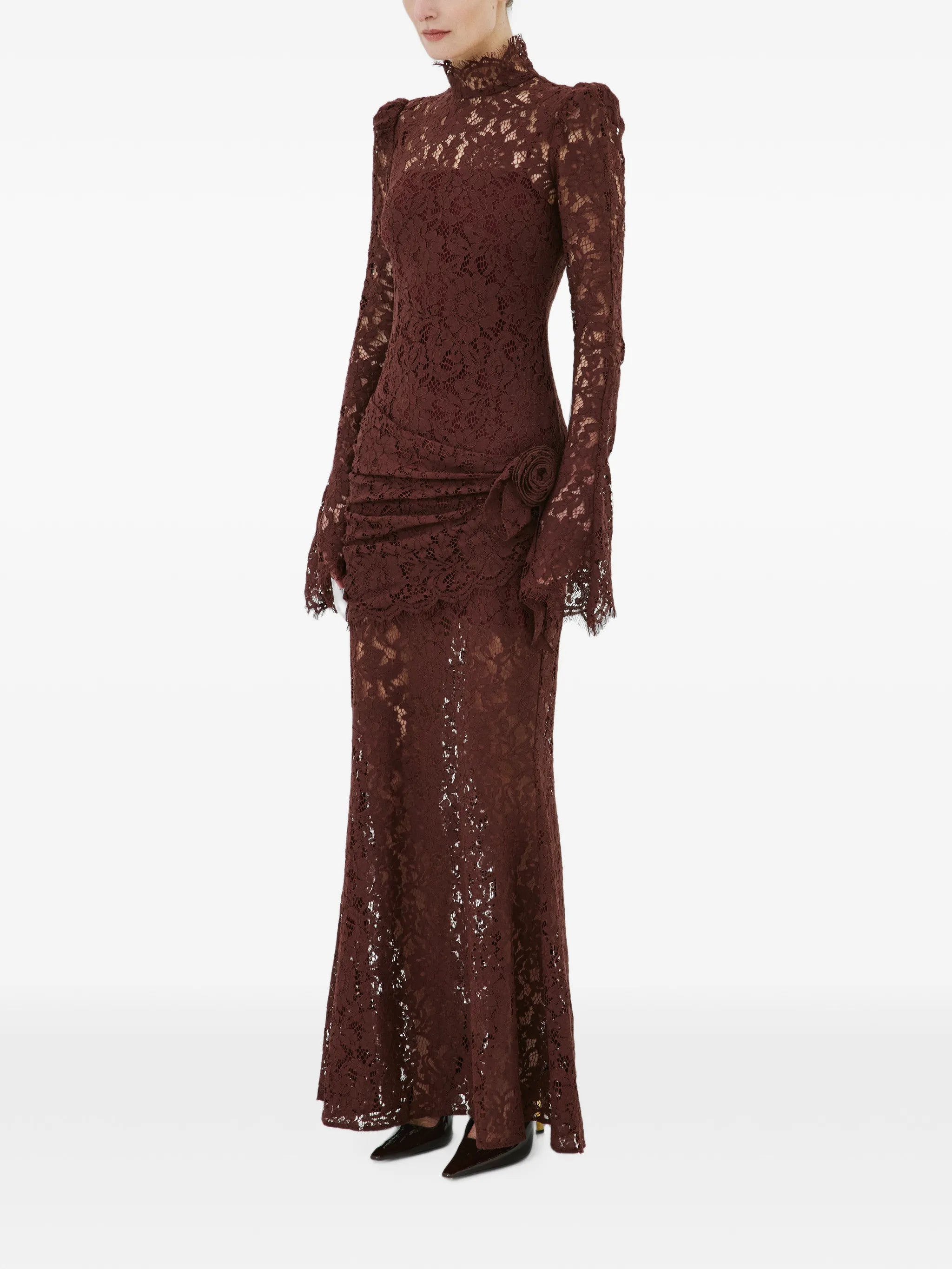 Bodita floral-lace maxi dress