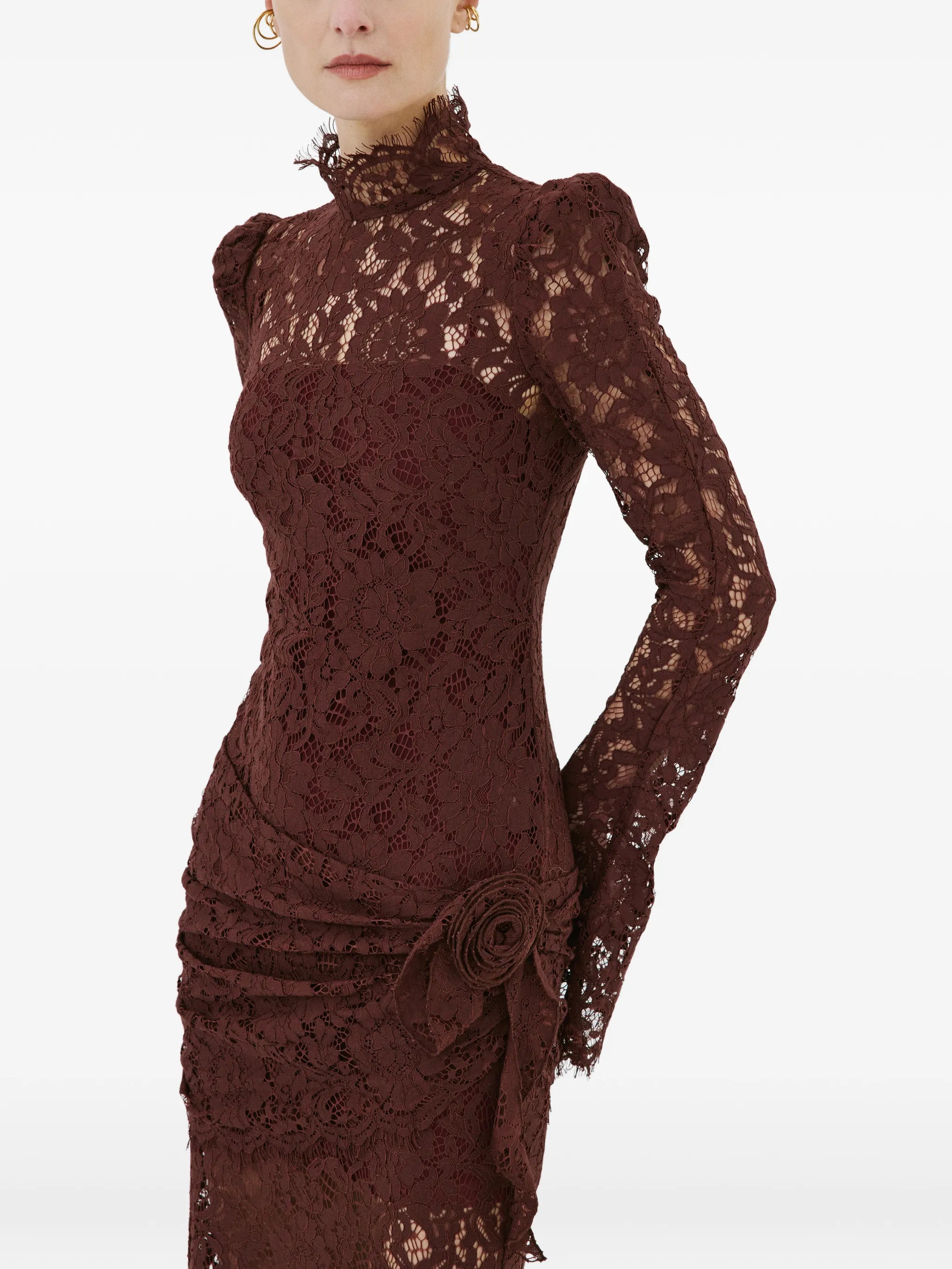 Bodita floral-lace maxi dress