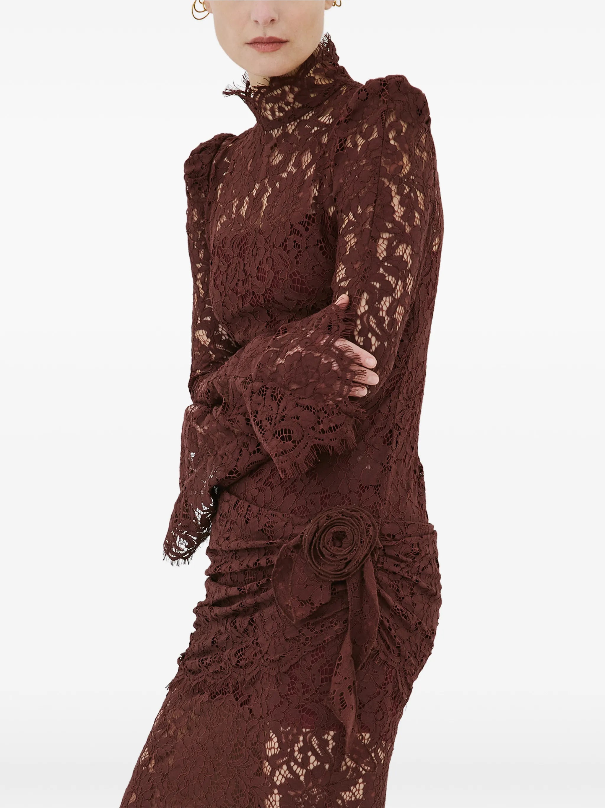 Bodita floral-lace maxi dress
