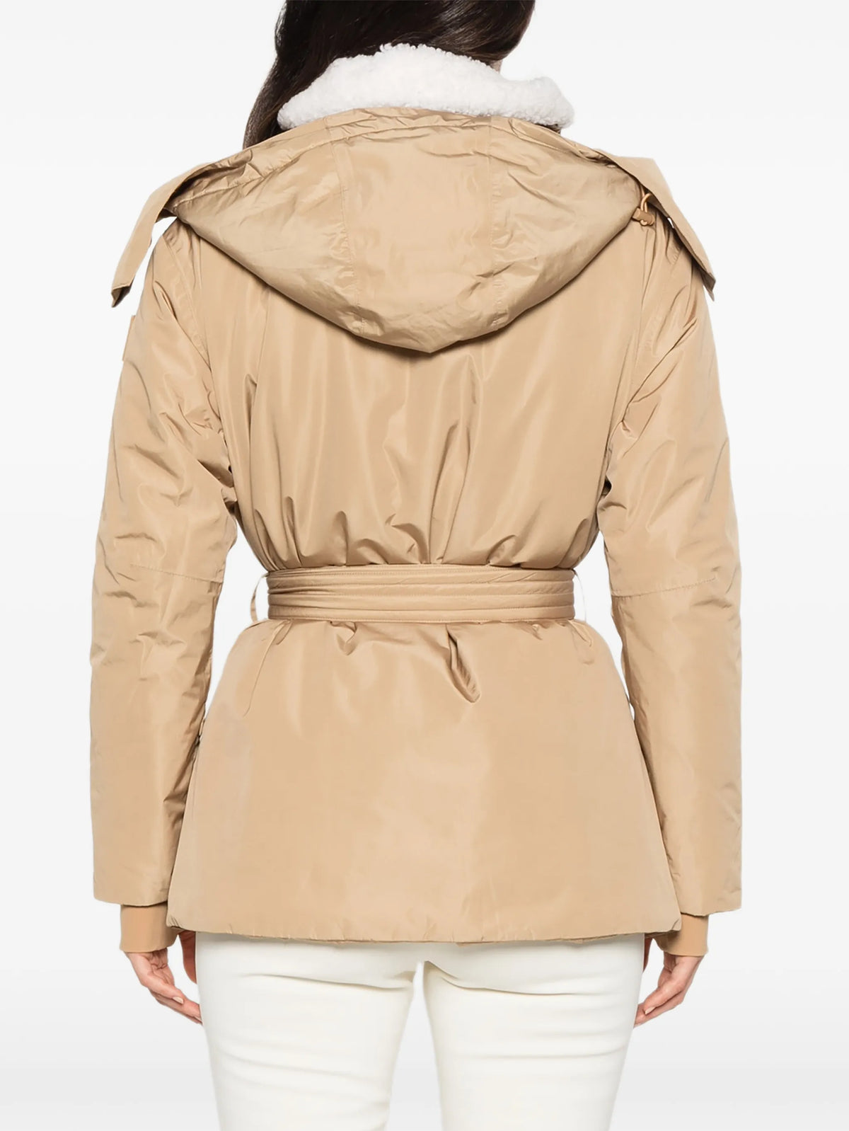 Aurora belted hooded jacket