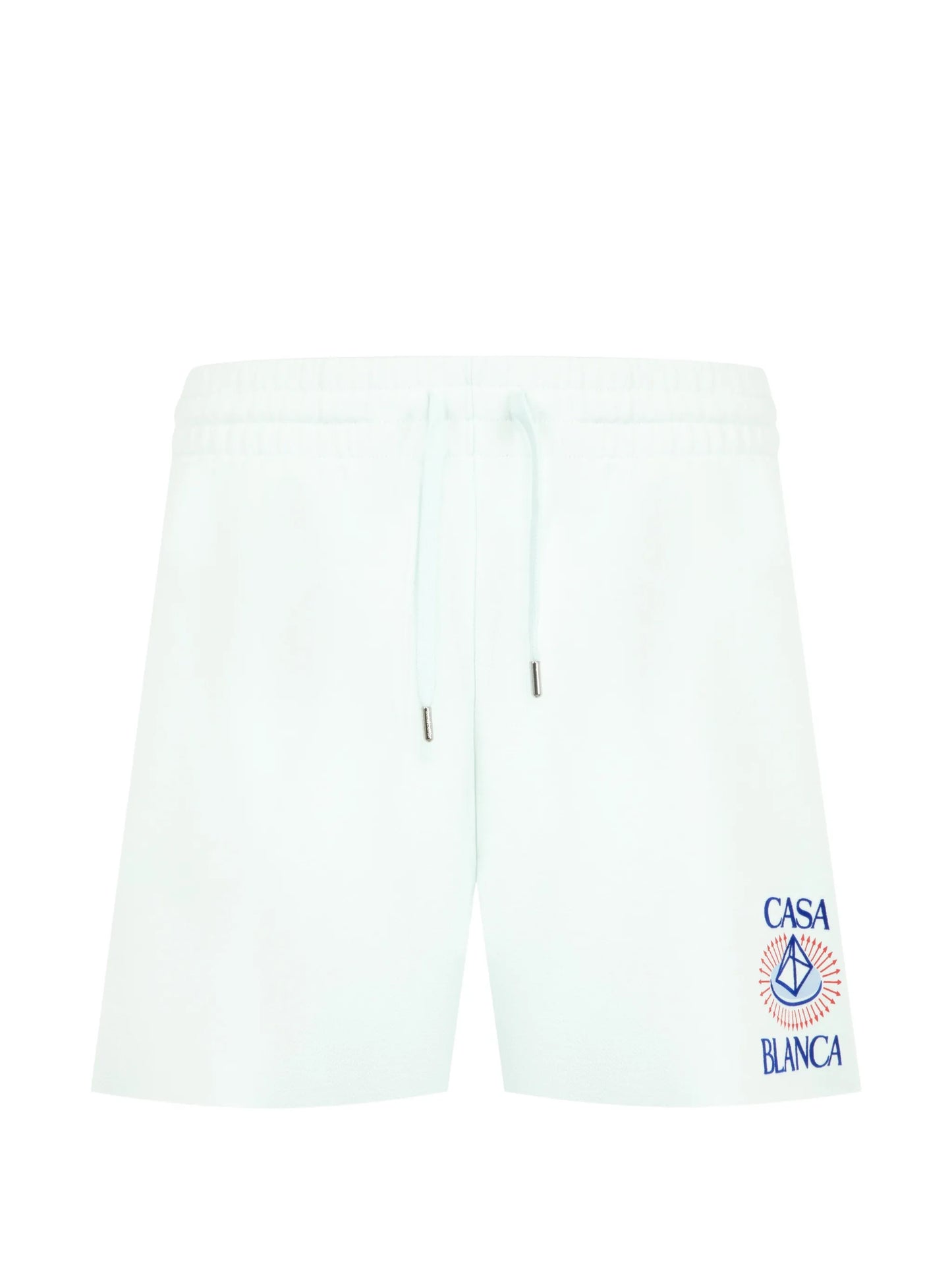 flock-printed shorts