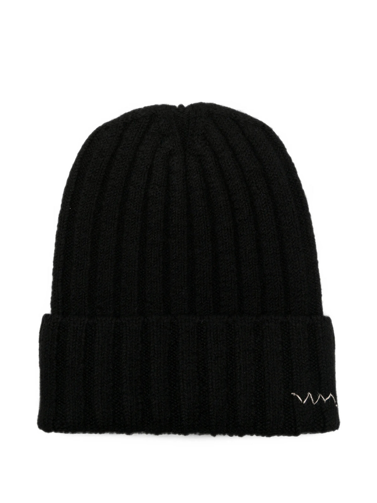 ribbed-knit beanie hat