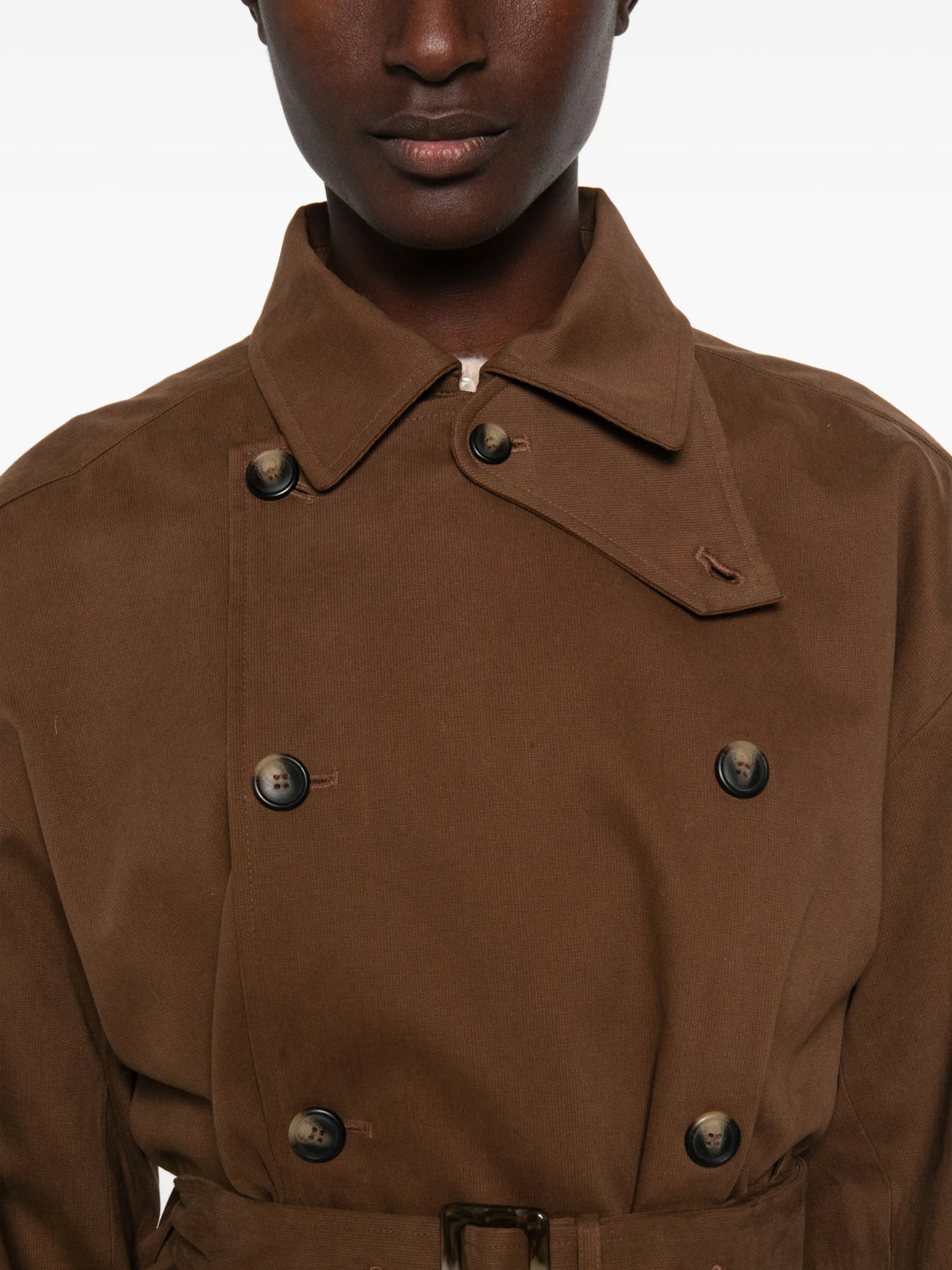 Wolfe double-breasted trench coat