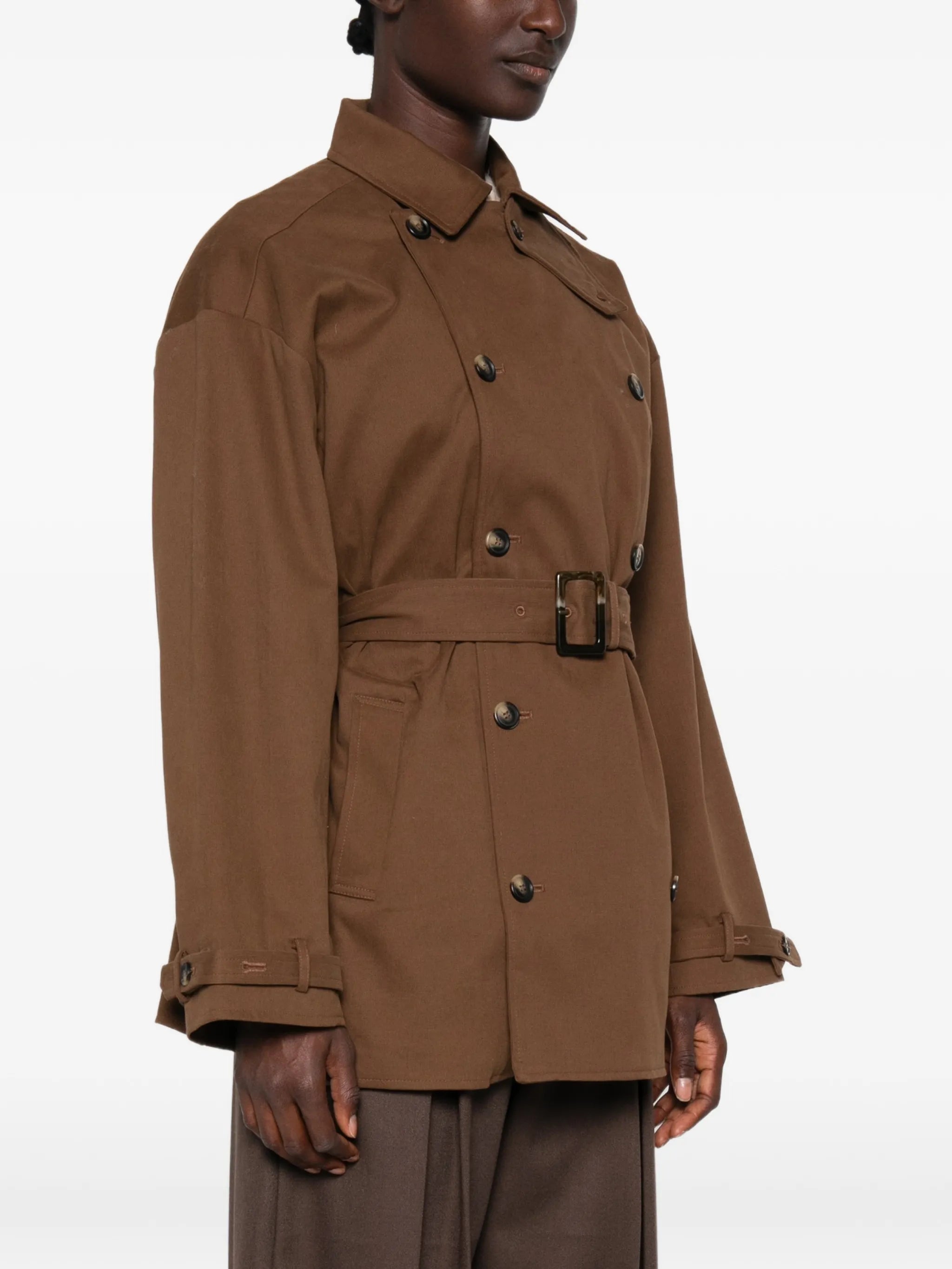 Wolfe double-breasted trench coat