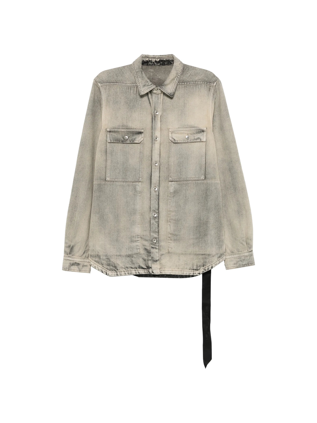 long-sleeve buttoned overshirt