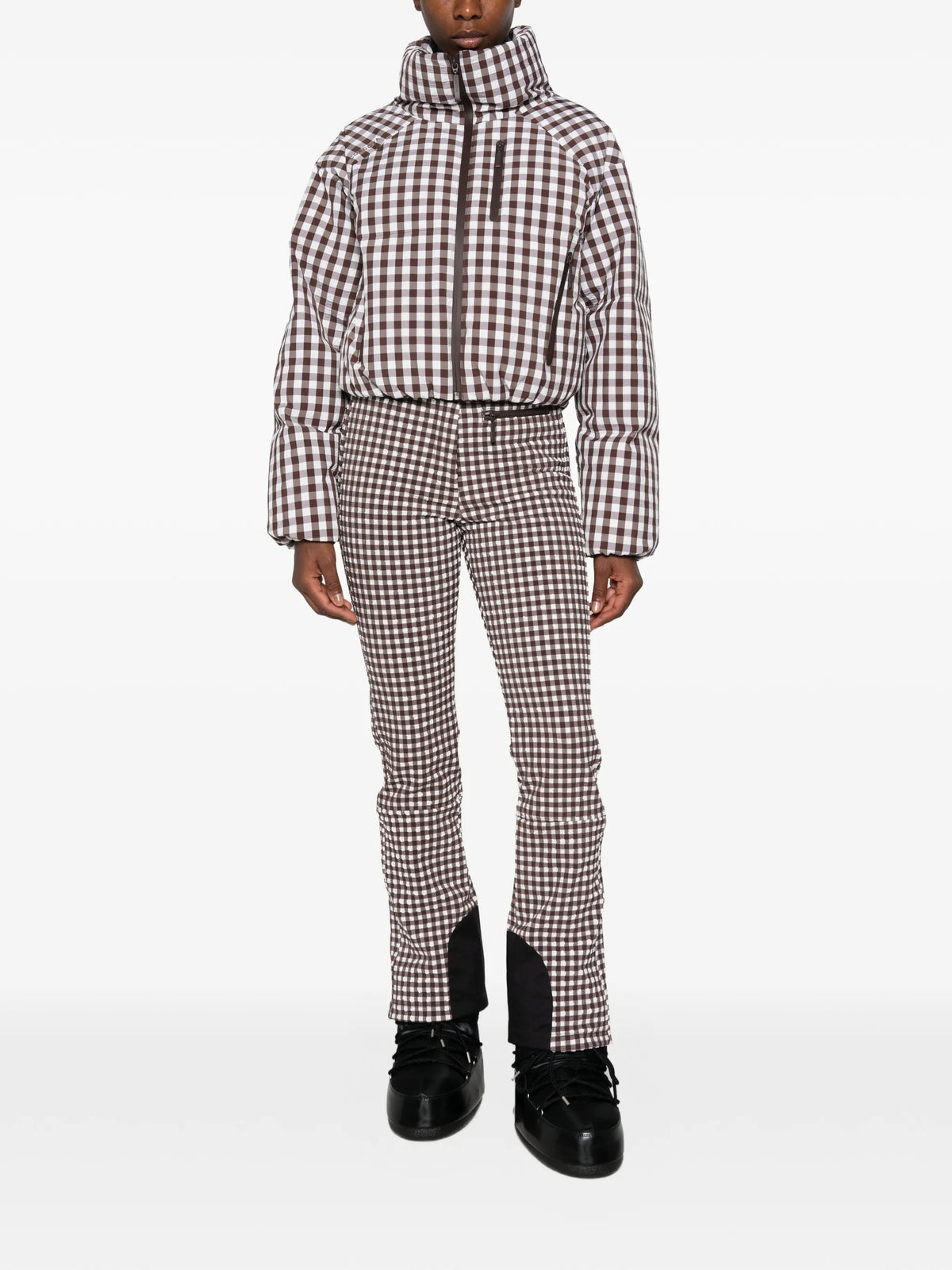 Sella gingham ski pants