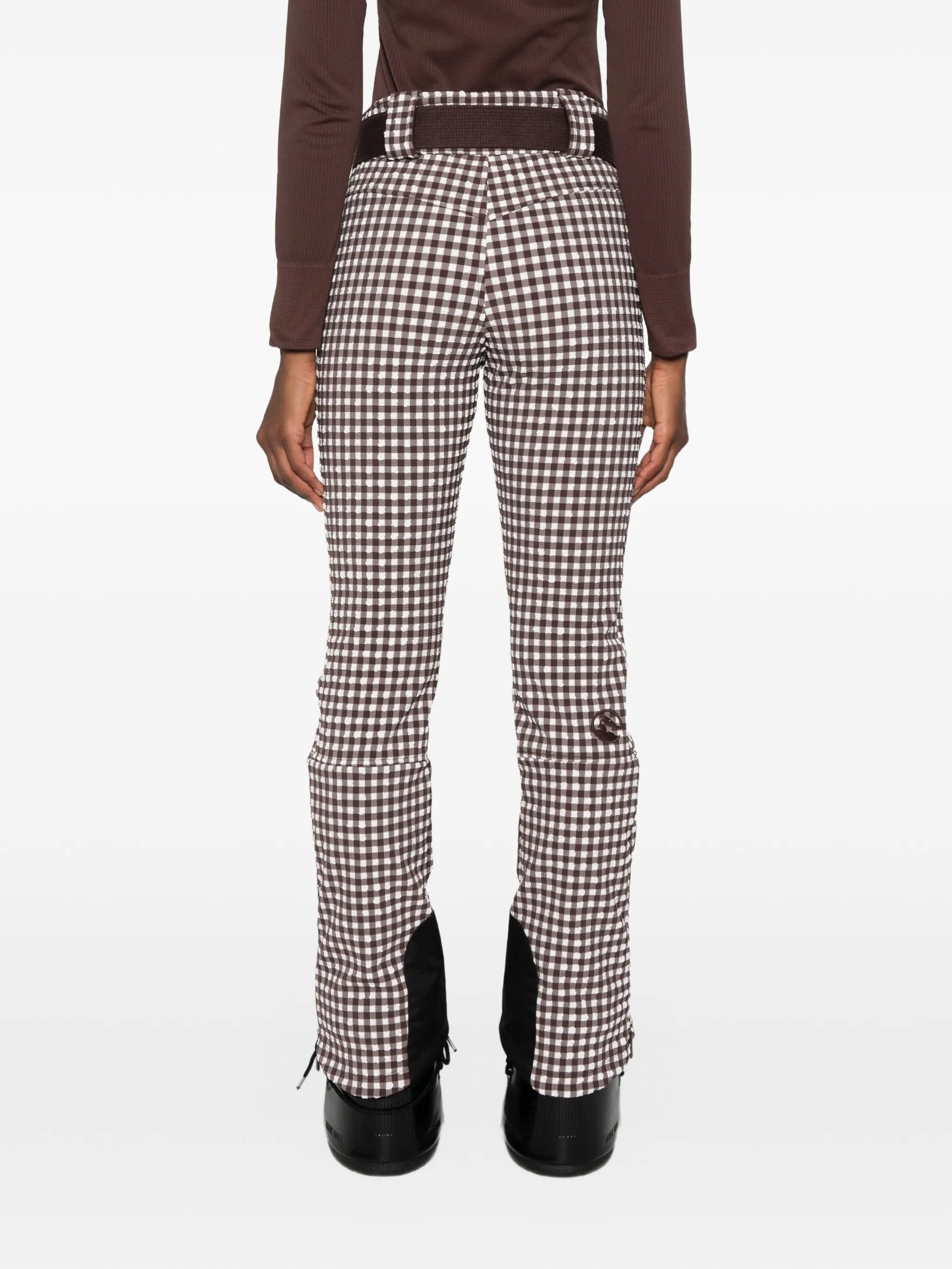 Sella gingham ski pants