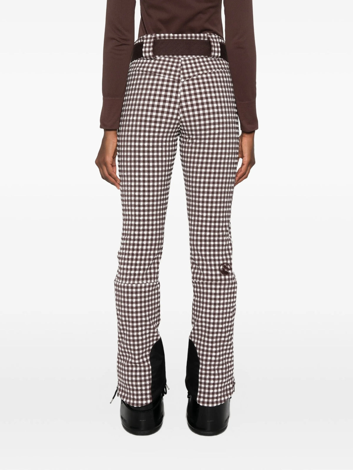 Sella gingham ski pants
