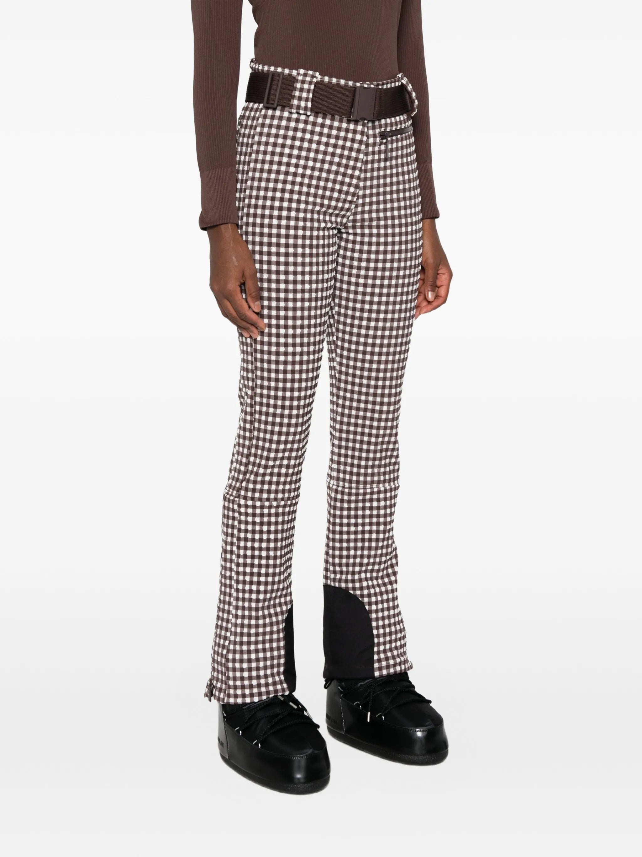 Sella gingham ski pants