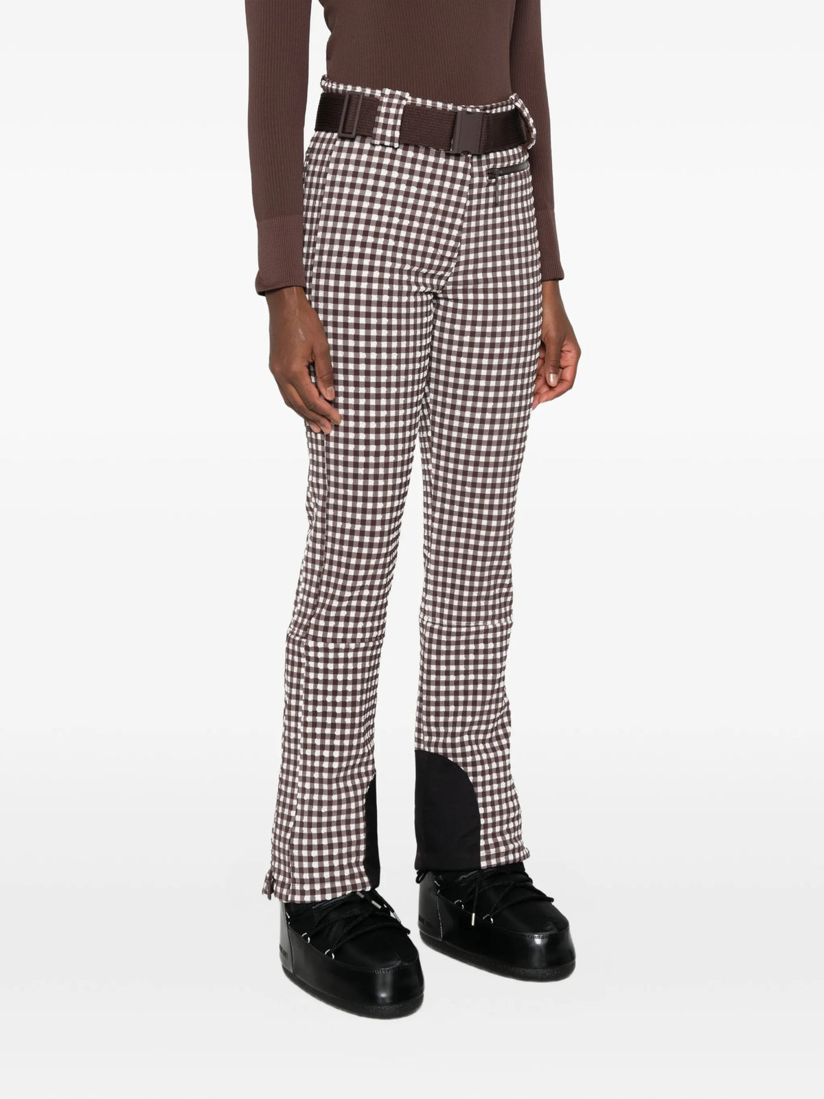 Sella gingham ski pants