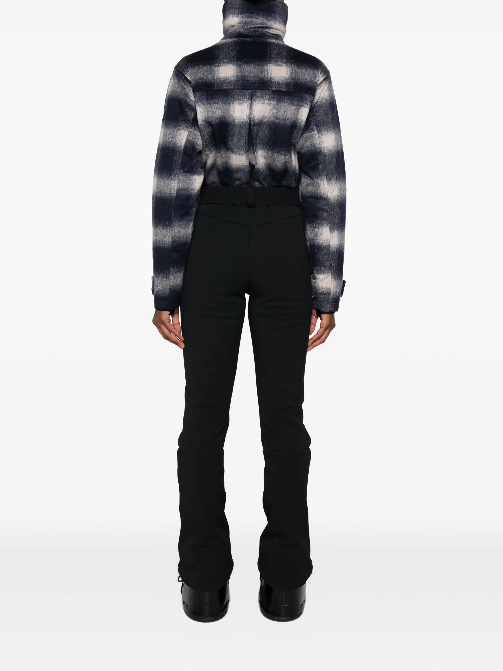 Telluride plaid ski suit