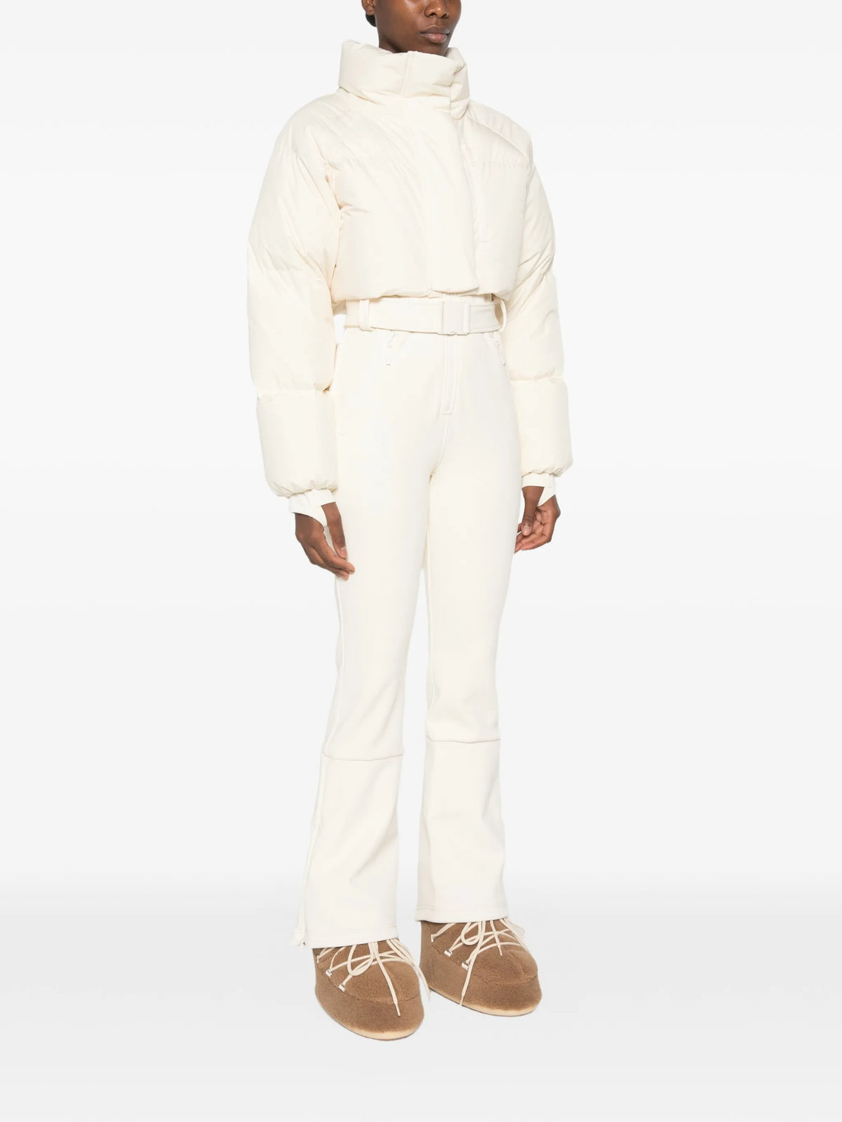 Myoko belted quilted ski suit