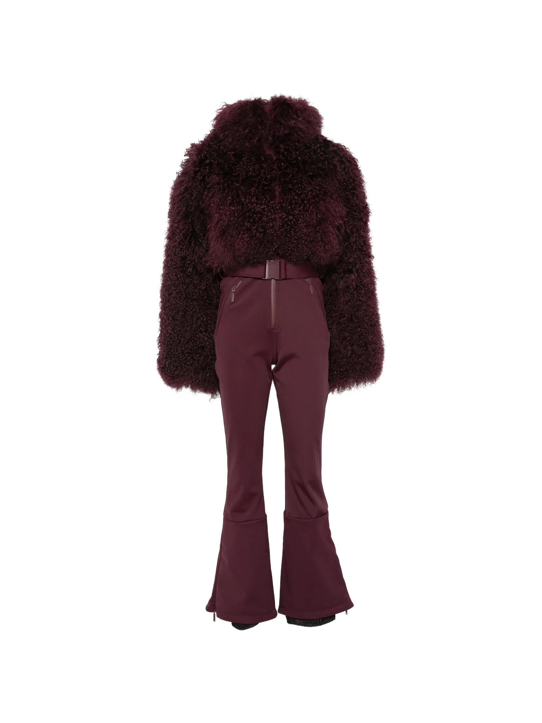 Nozawa shearling-trim ski suit