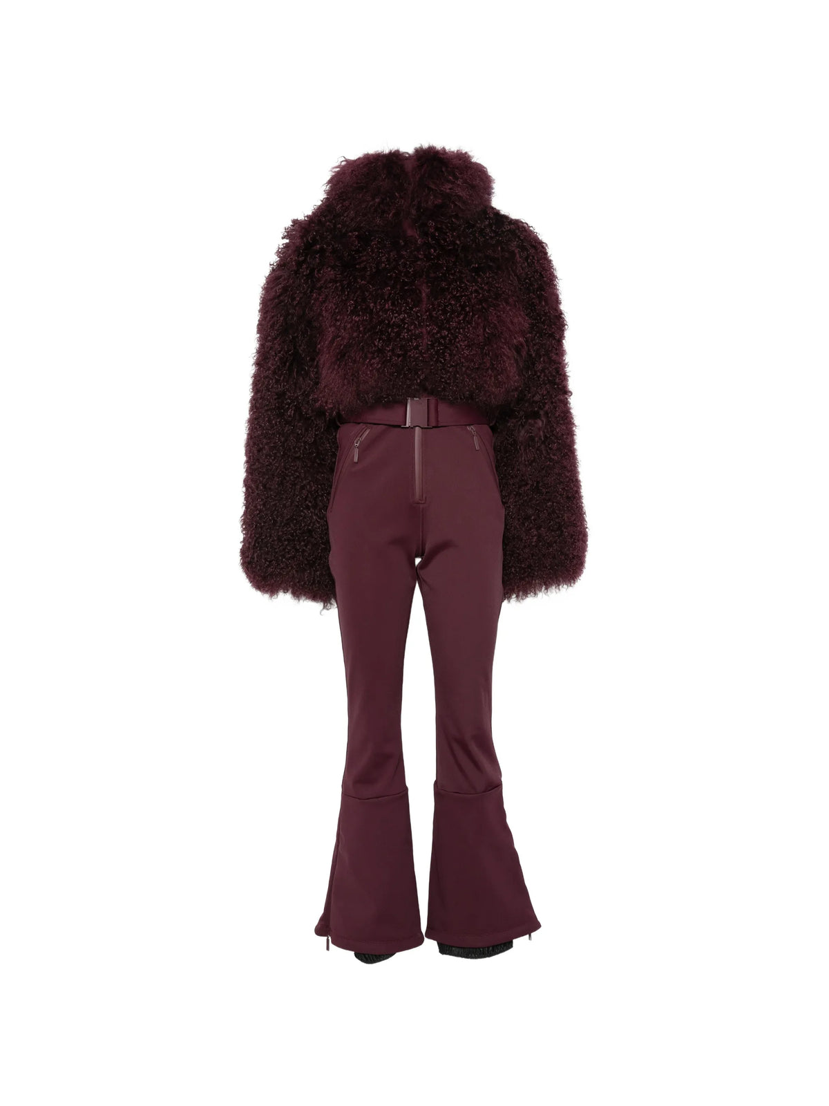 Nozawa shearling-trim ski suit