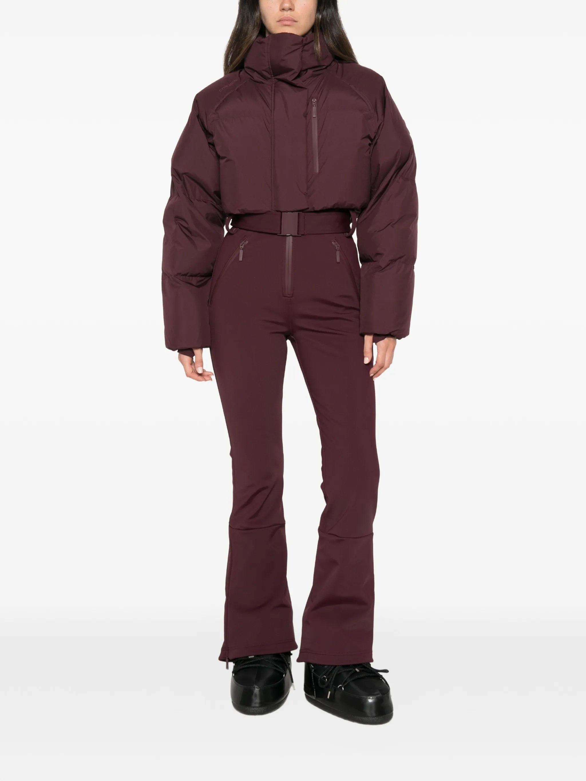 Myoko belted ski suit