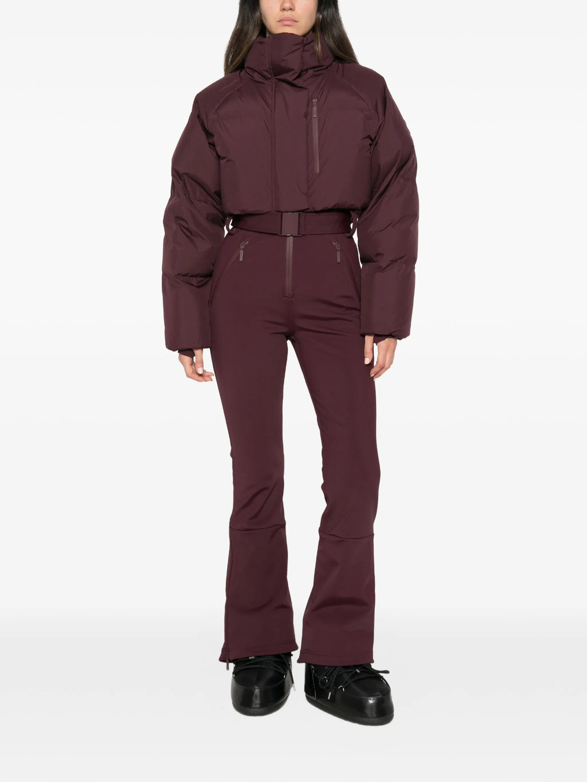 Myoko belted ski suit