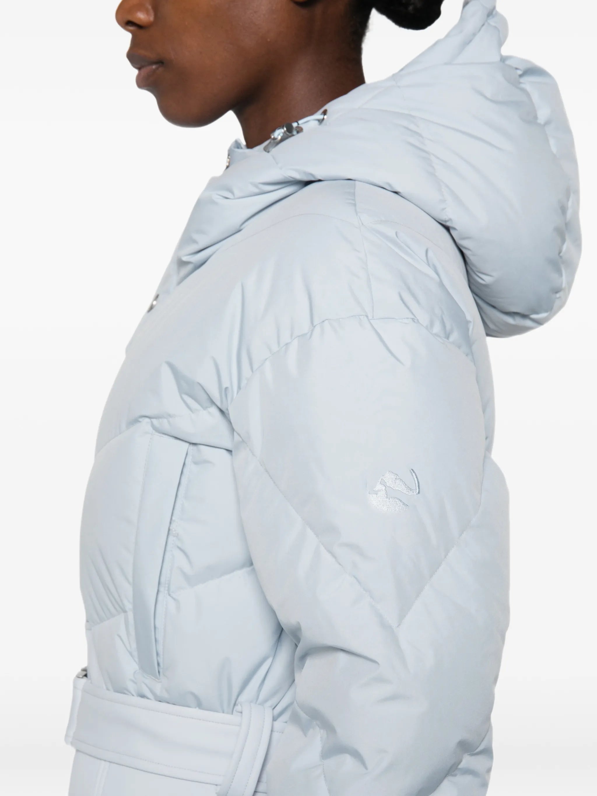 Ajax hooded quilted ski suit