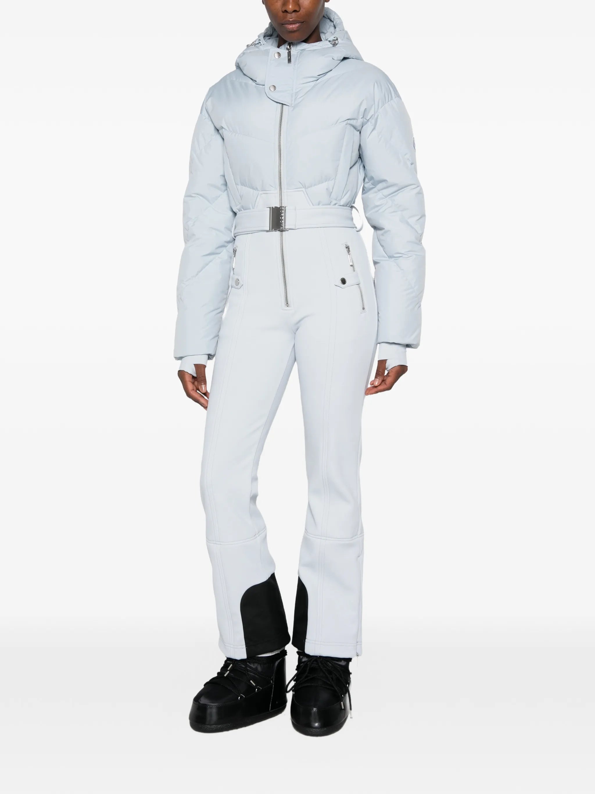 Ajax hooded quilted ski suit