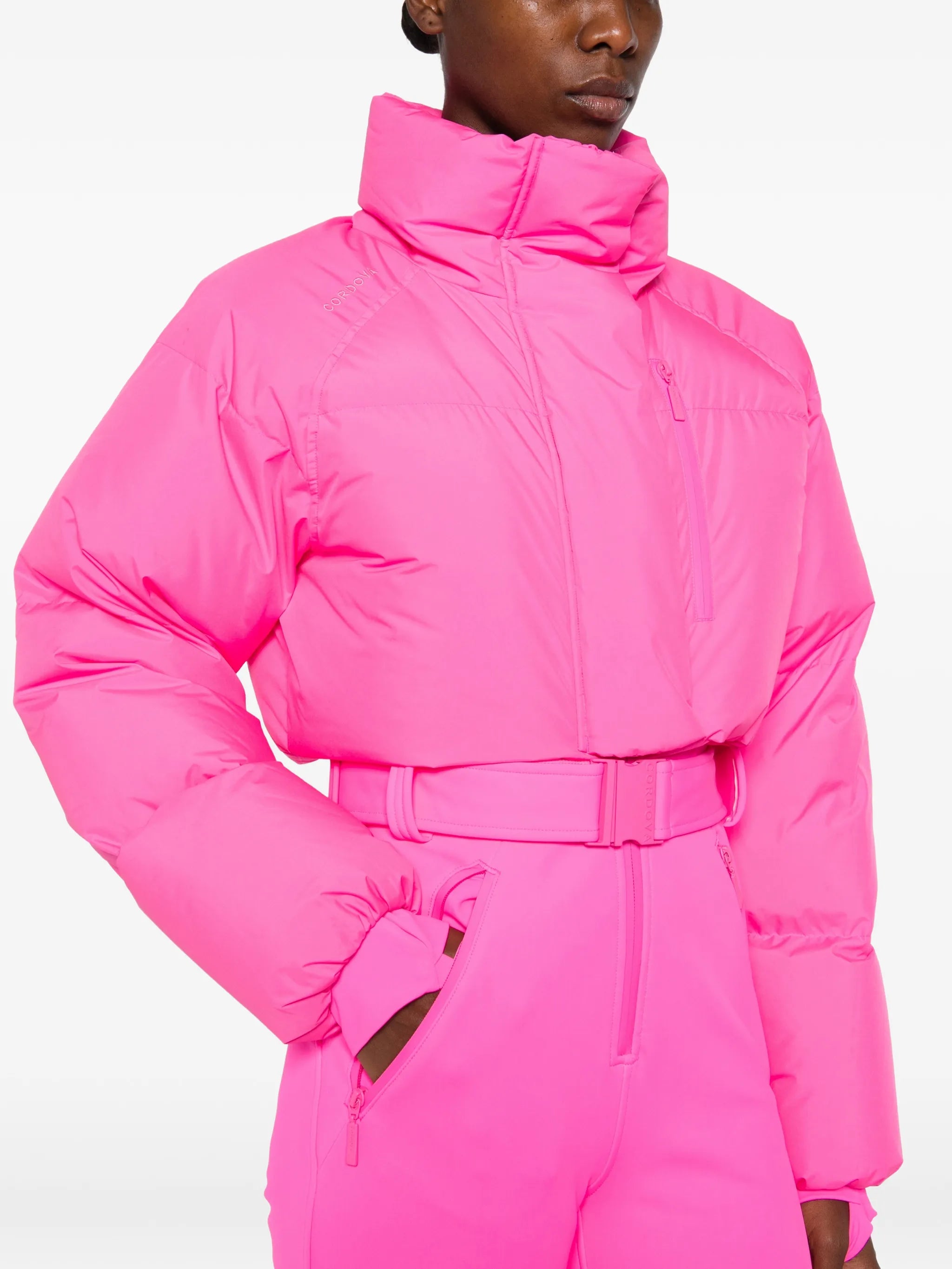 Myoko belted ski suit