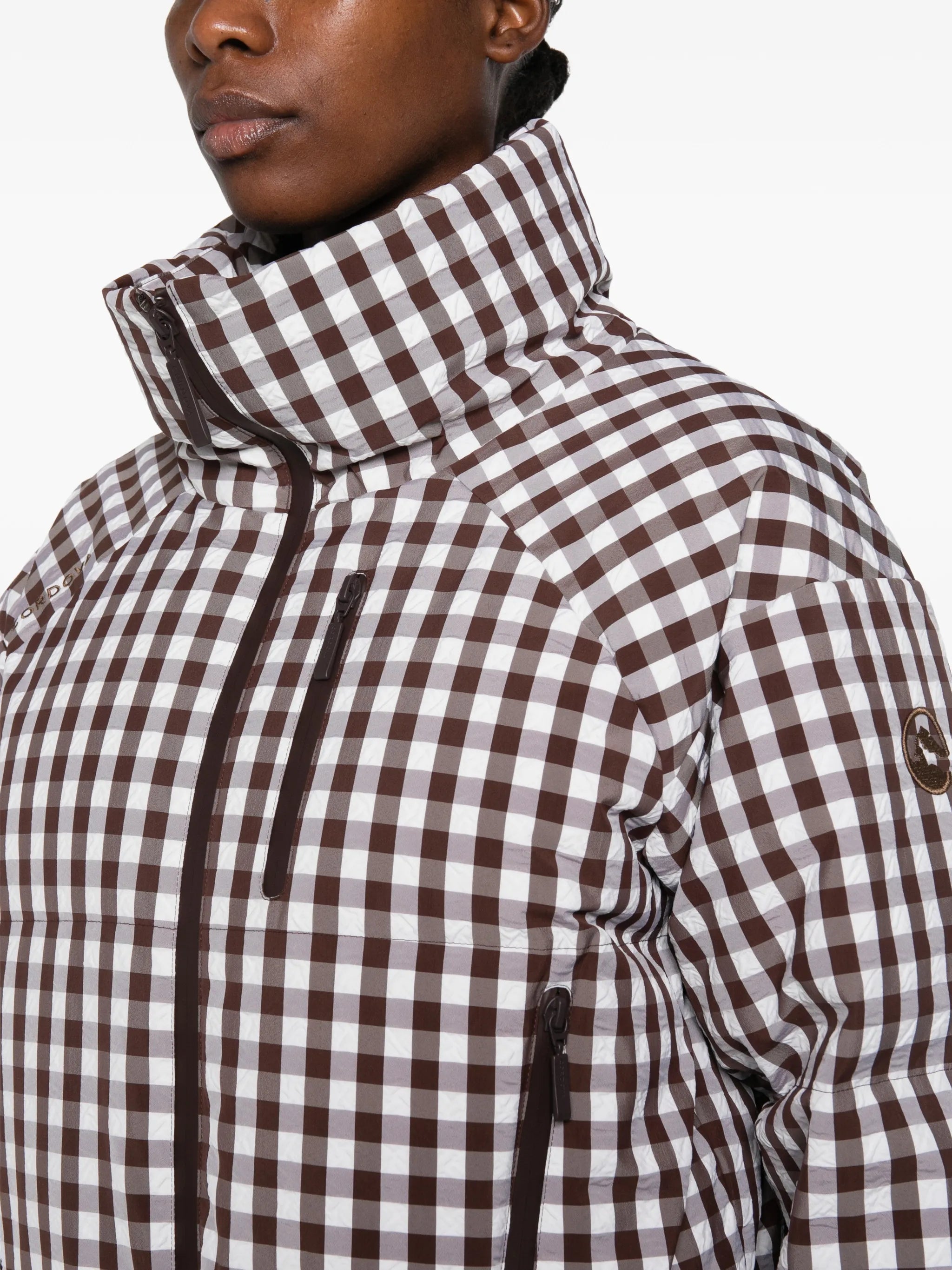 Cortina gingham-print jacket