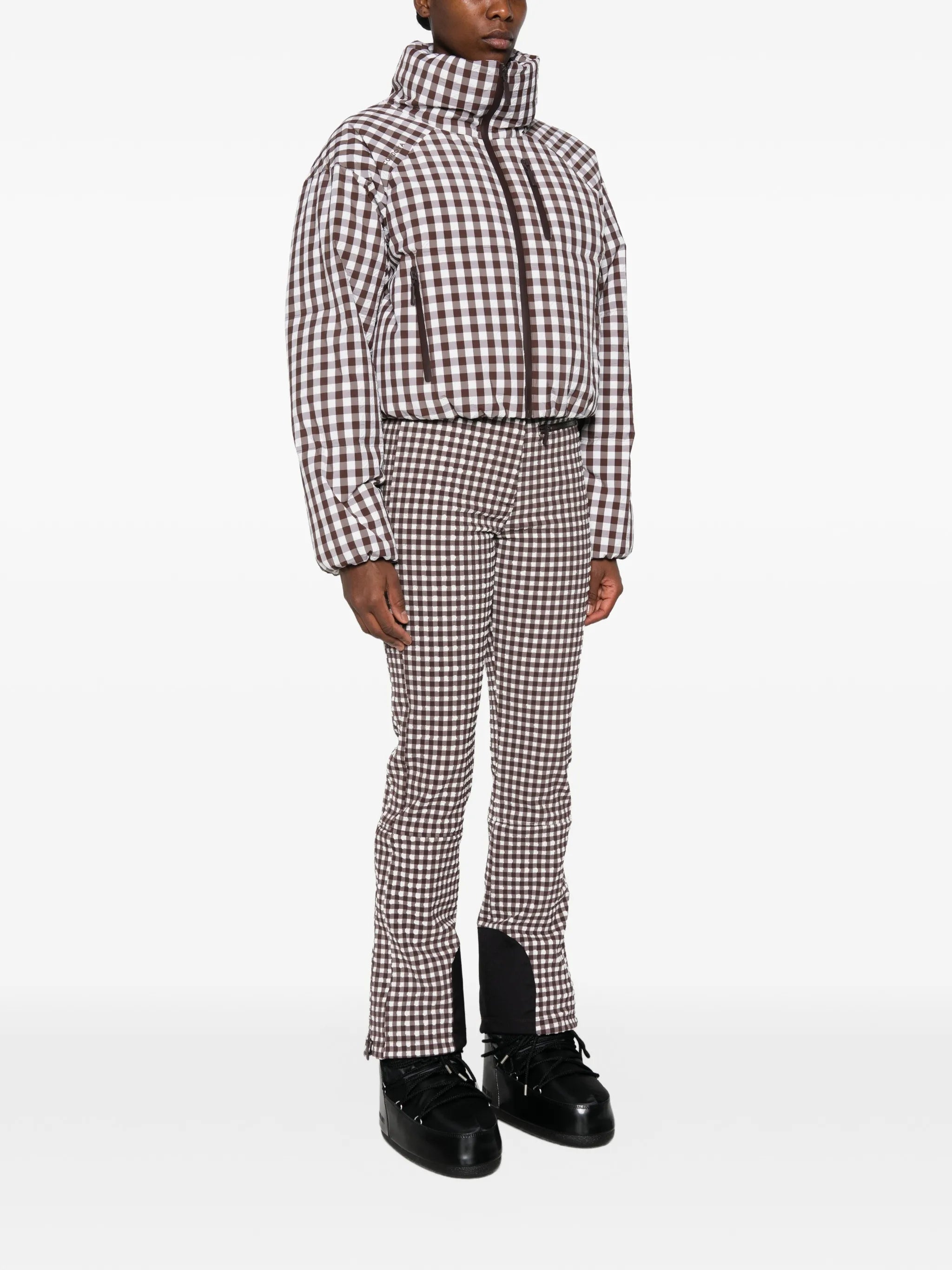 Cortina gingham-print jacket