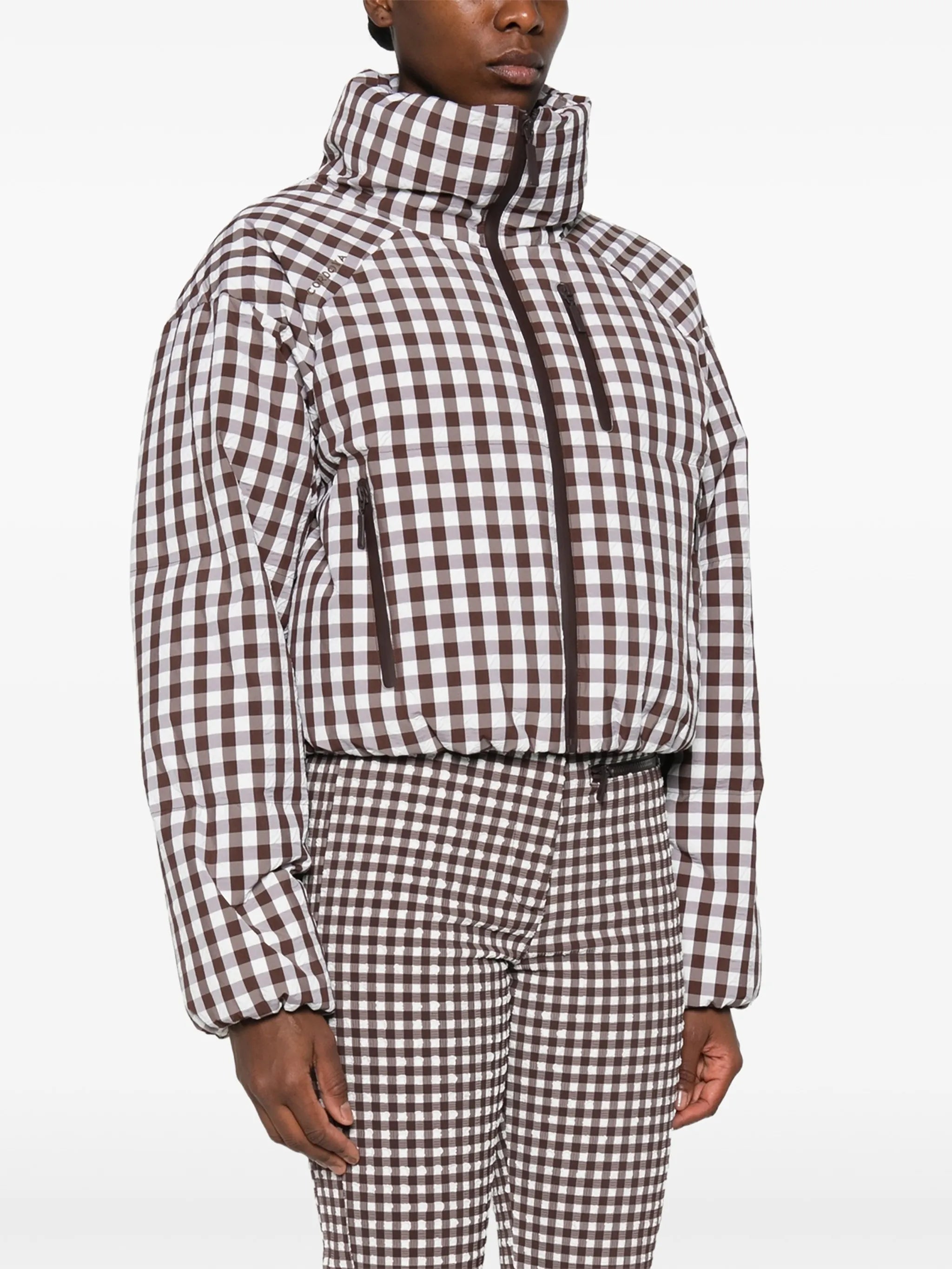 Cortina gingham-print jacket