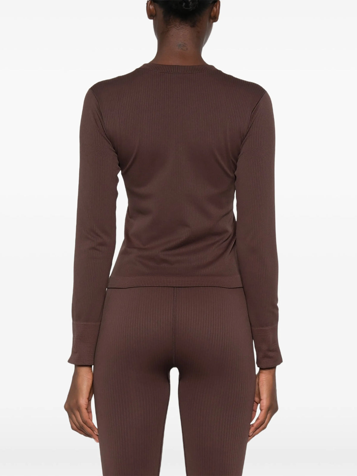 ribbed-knit base layer top