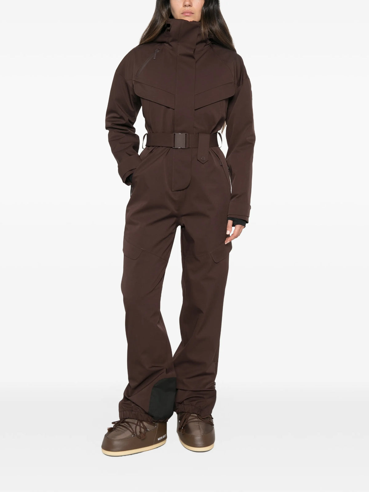 Apex belted ski suit