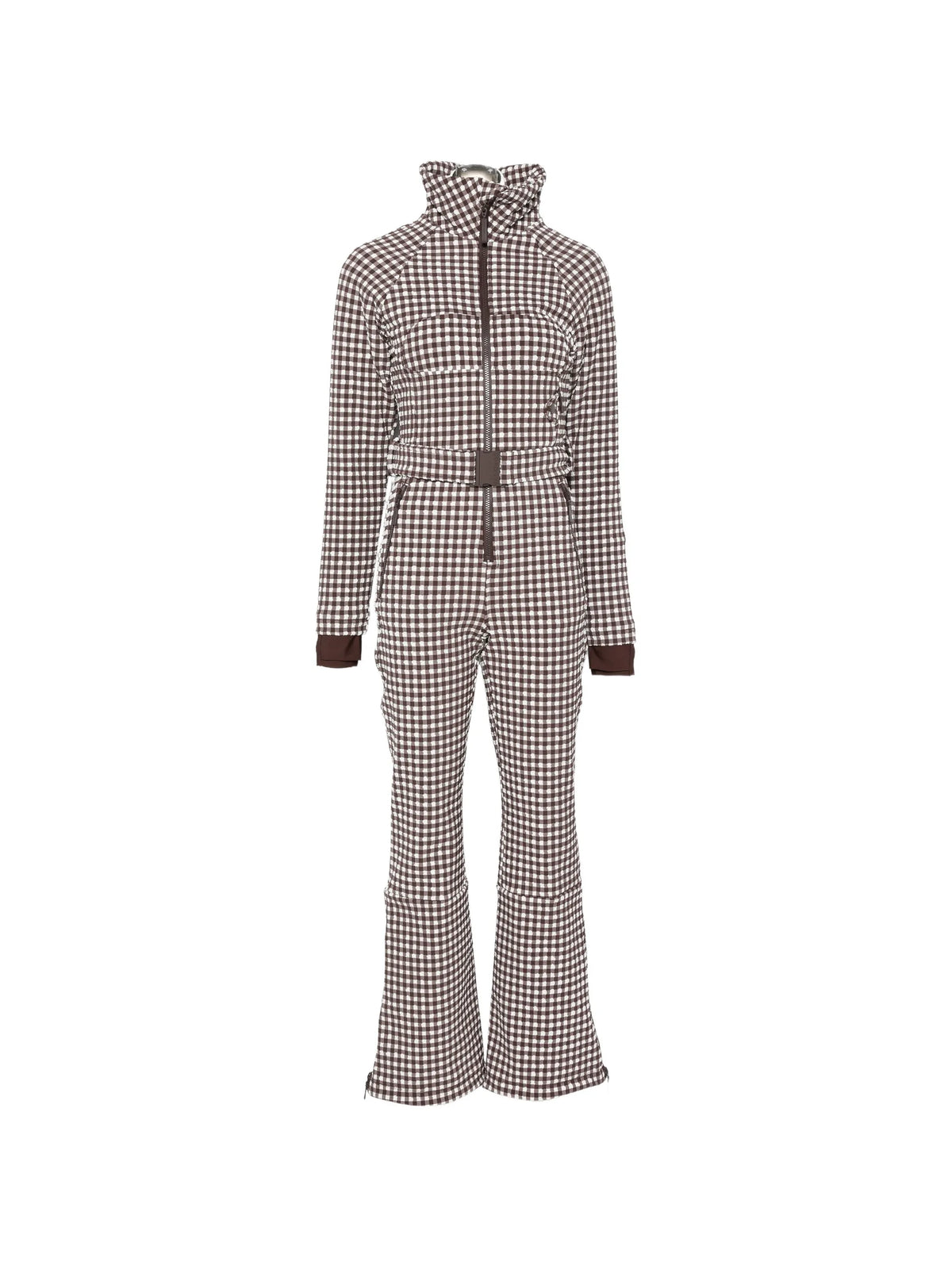 Chatel gingham-print ski suit