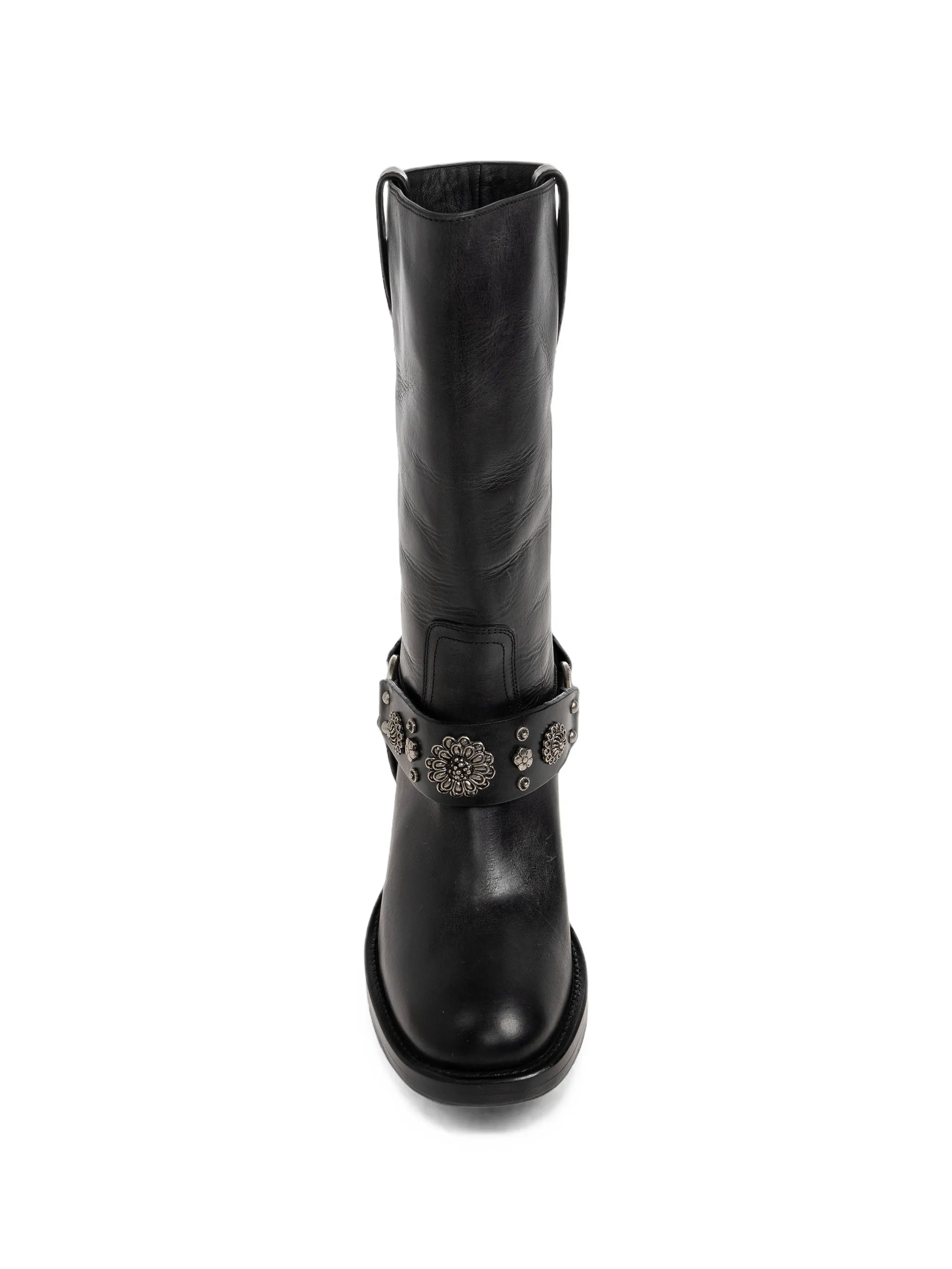 Dakota leather biker boots