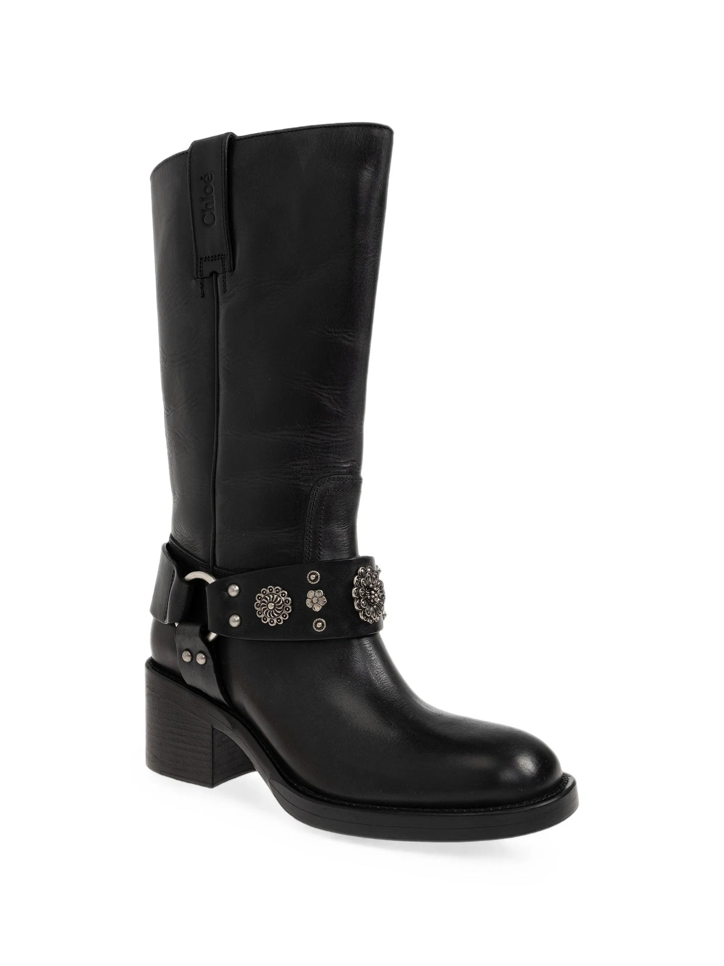 Dakota leather biker boots