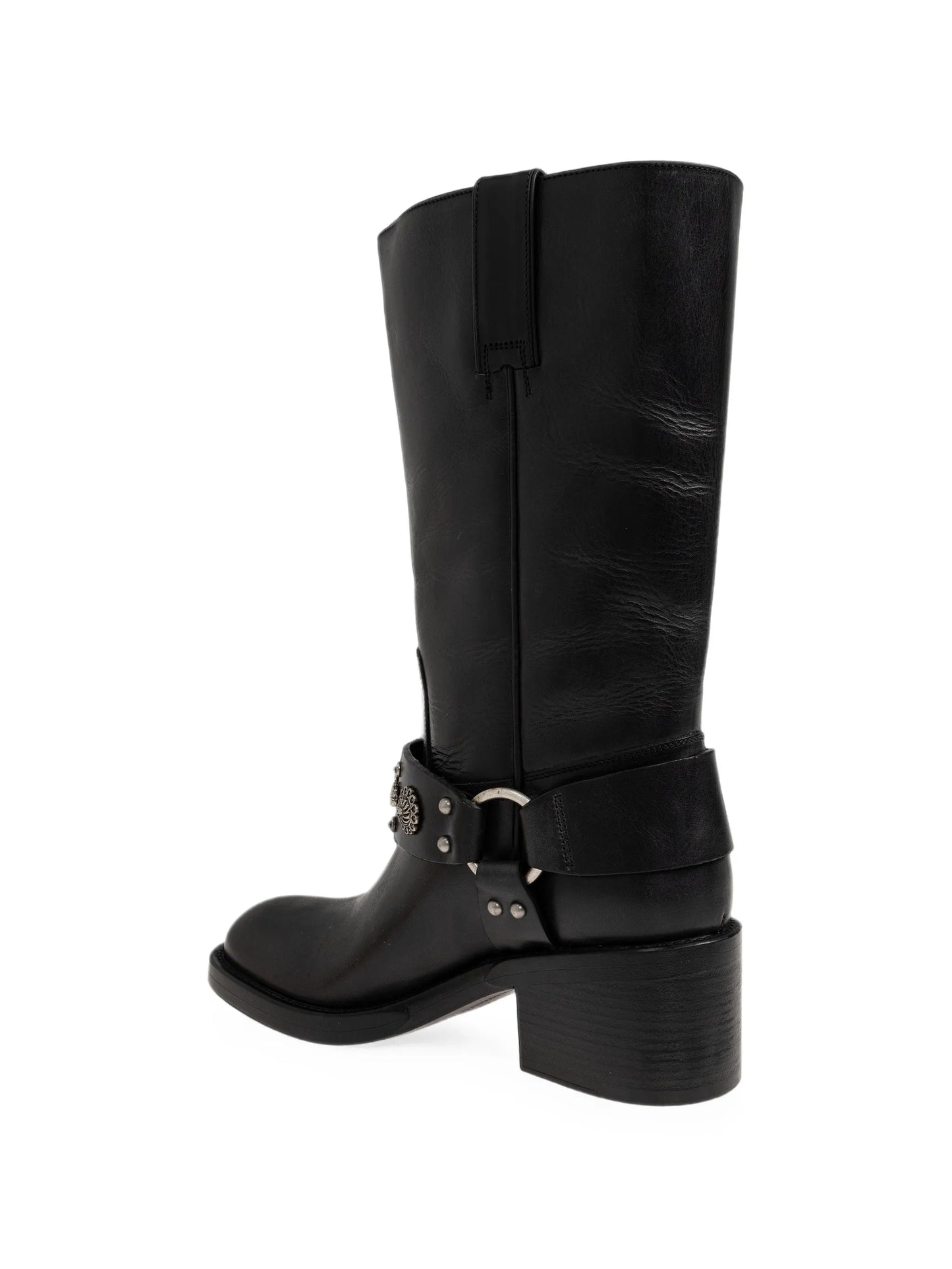 Dakota leather biker boots
