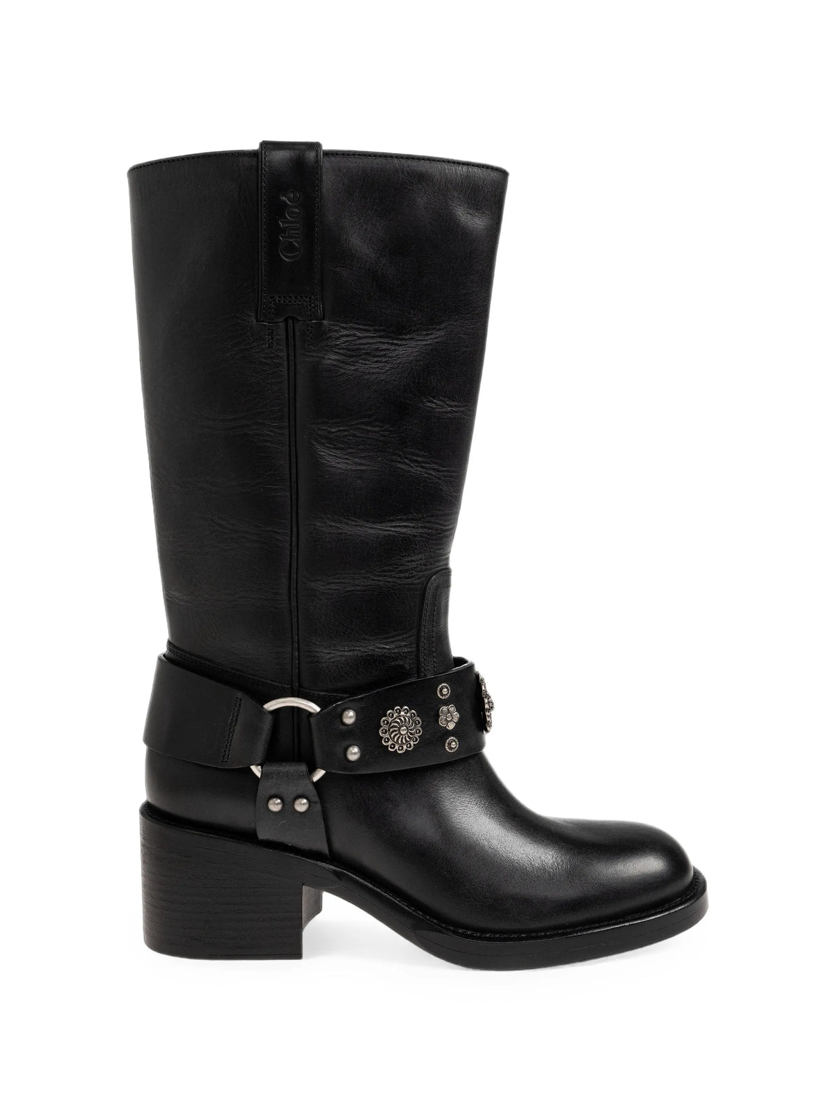 Dakota leather biker boots