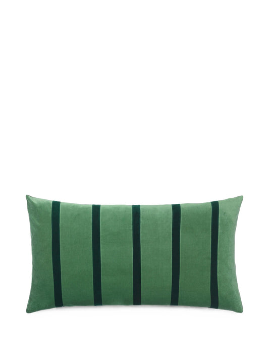 Pippa striped velvet cushion