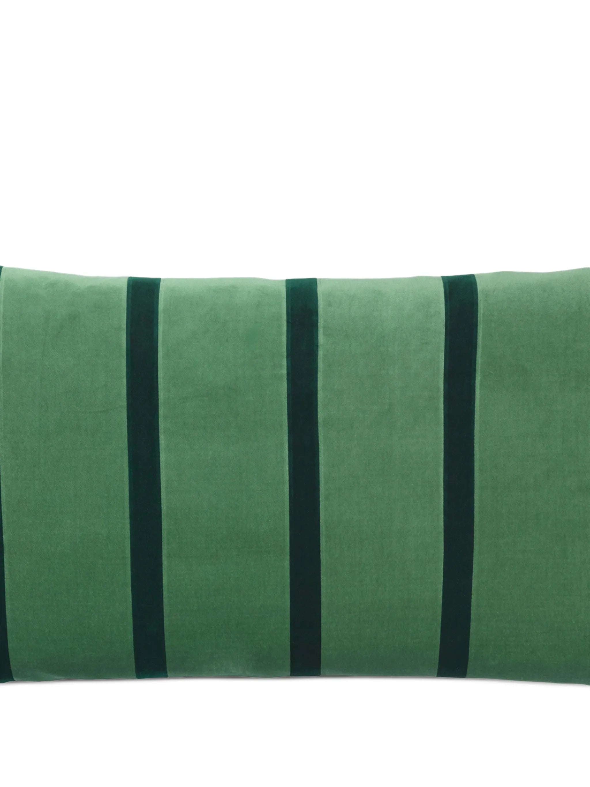 Pippa striped velvet cushion