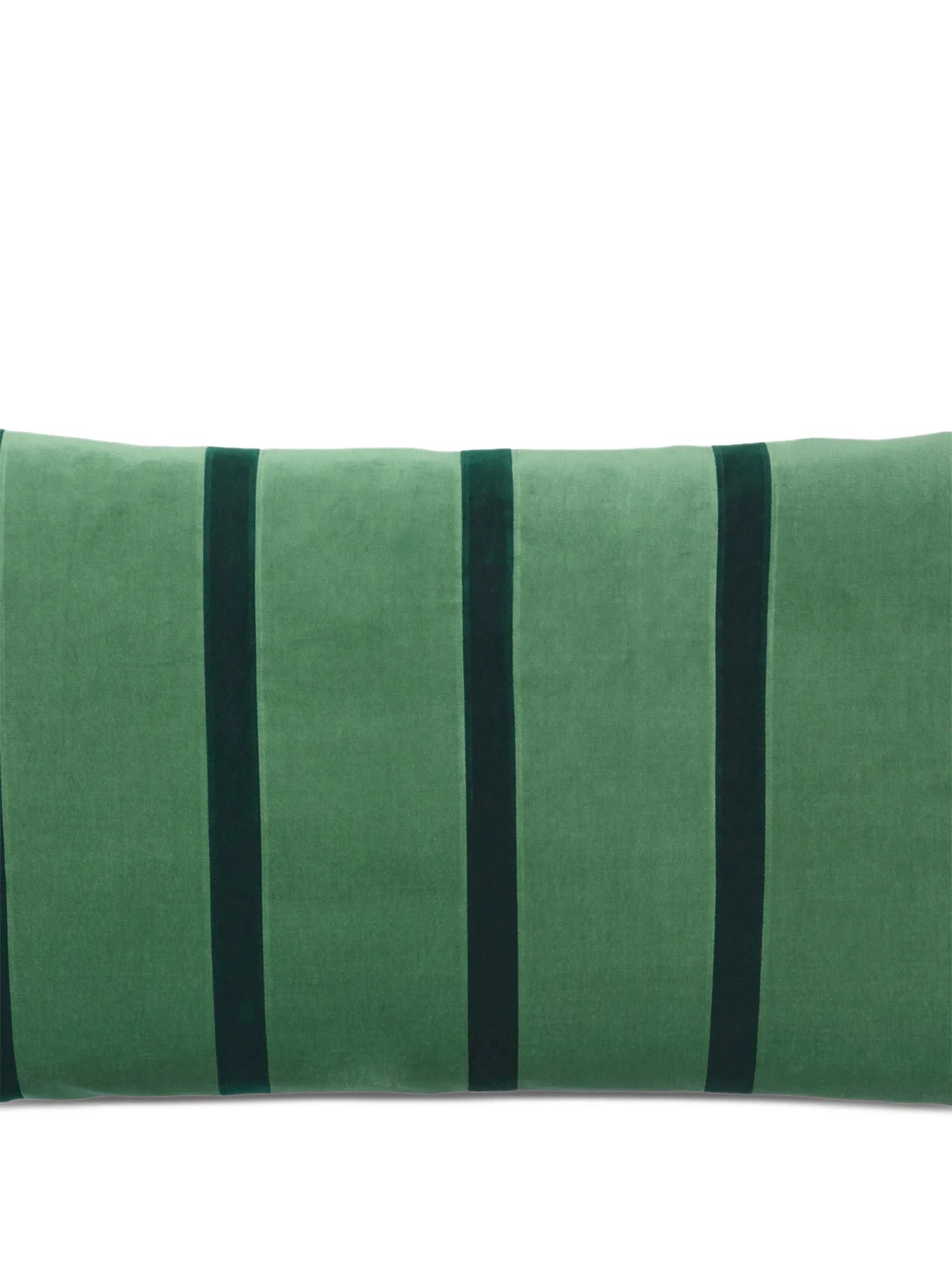 Pippa striped velvet cushion
