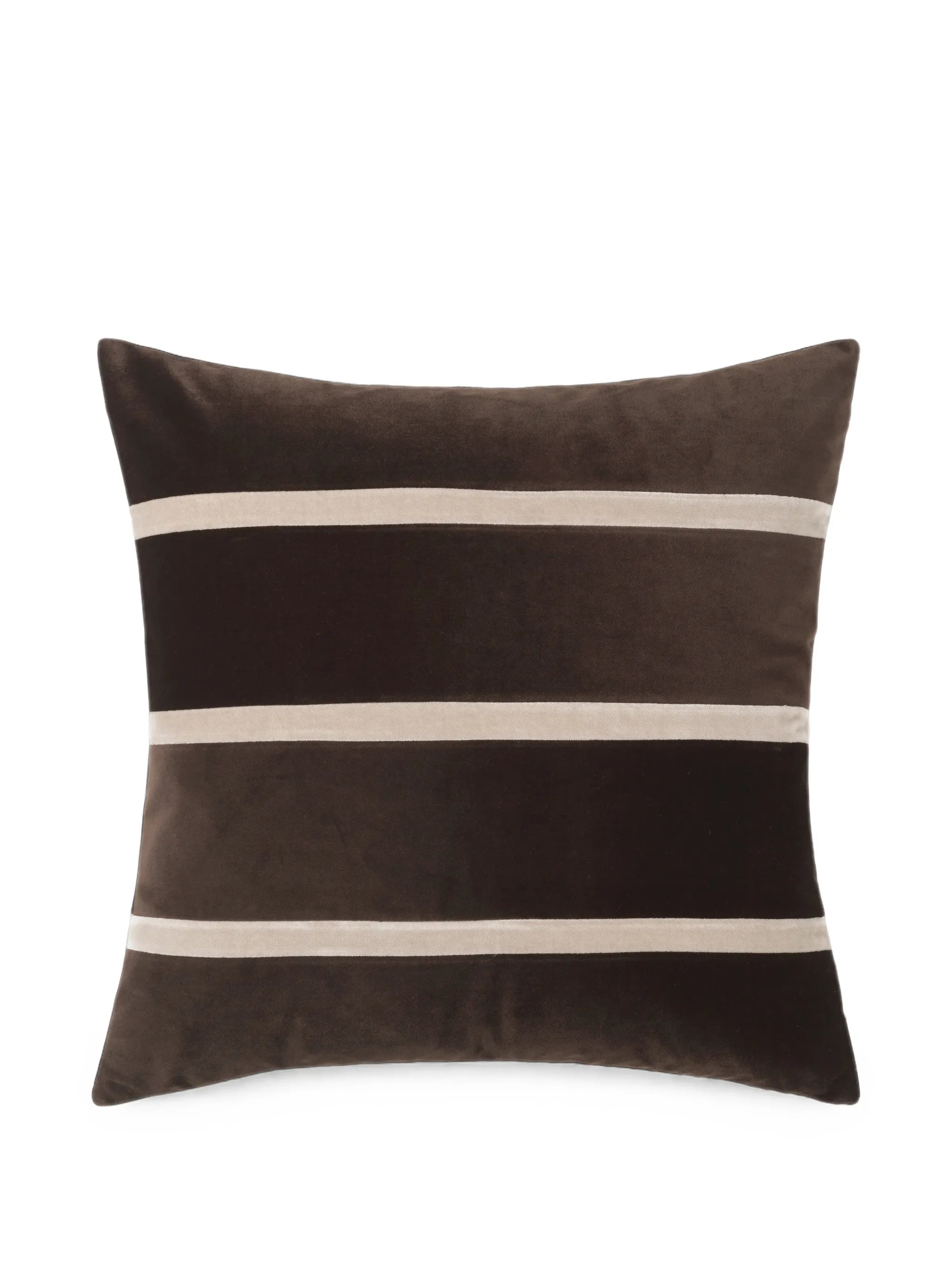 Gemma striped velvet cushion
