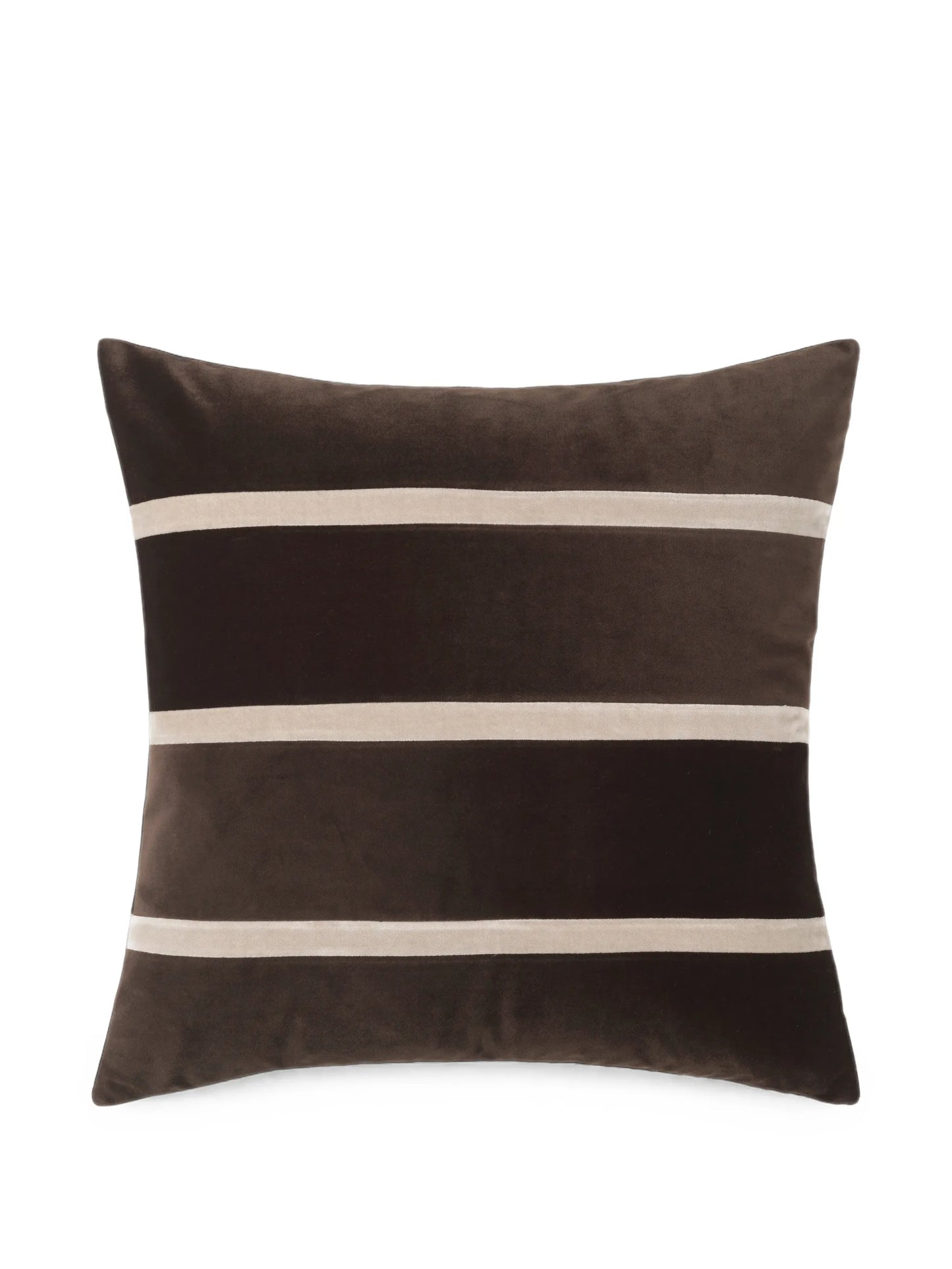 Gemma striped velvet cushion