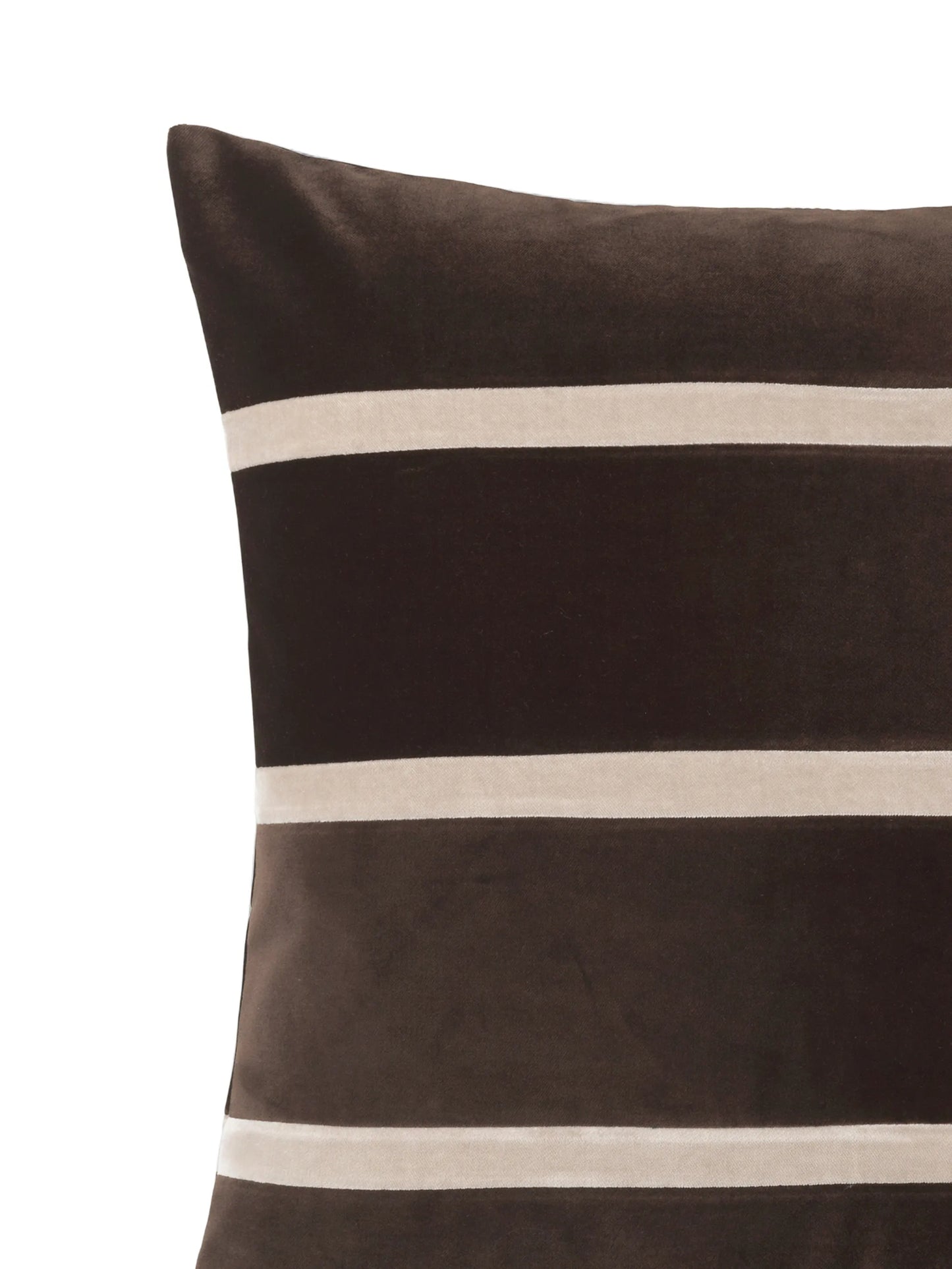 Gemma striped velvet cushion